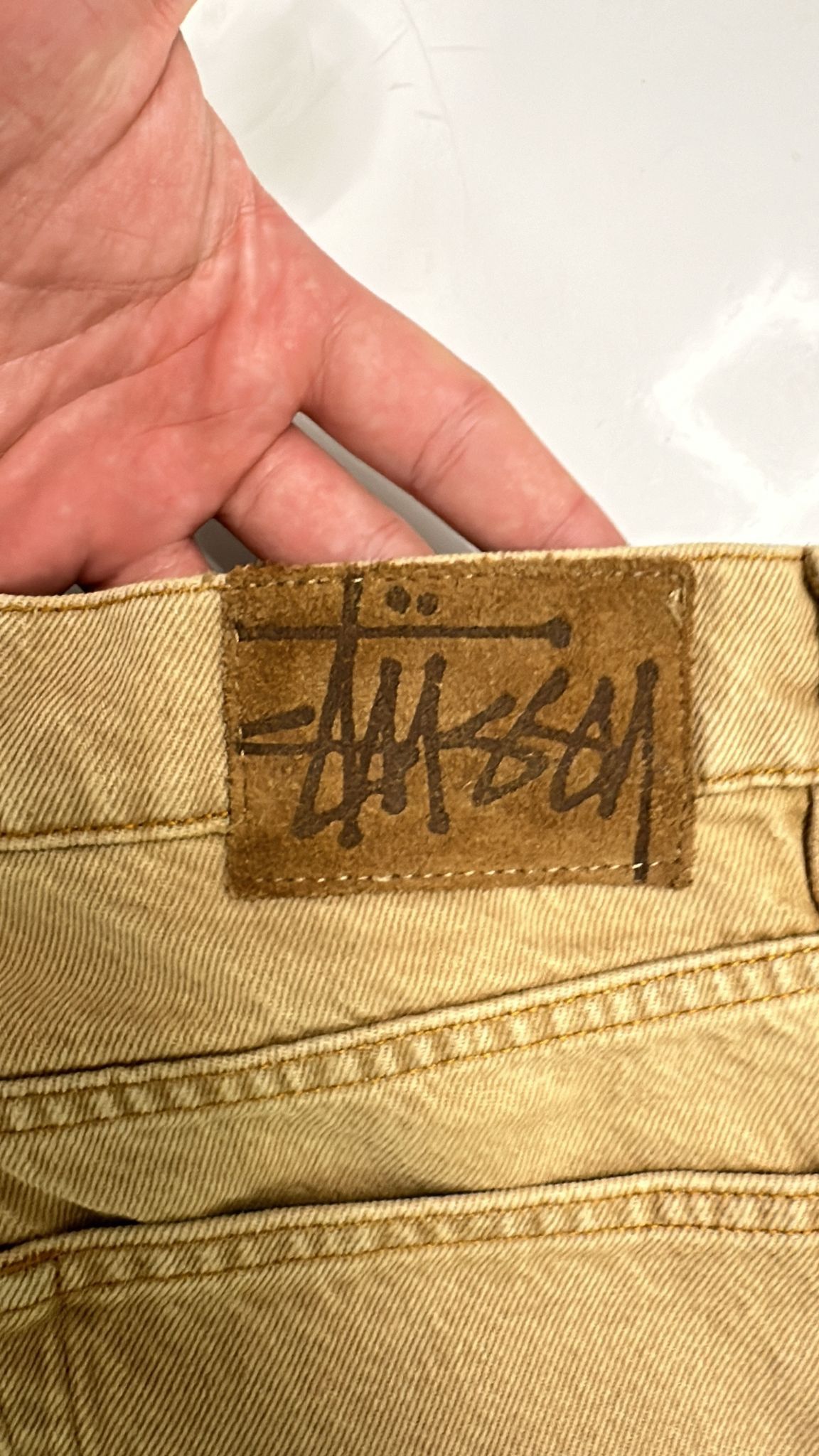 Stussy × Vintage Stüssy Classic Jean Sand Size 34 Size US 34 / EU 50 - 5 Thumbnail