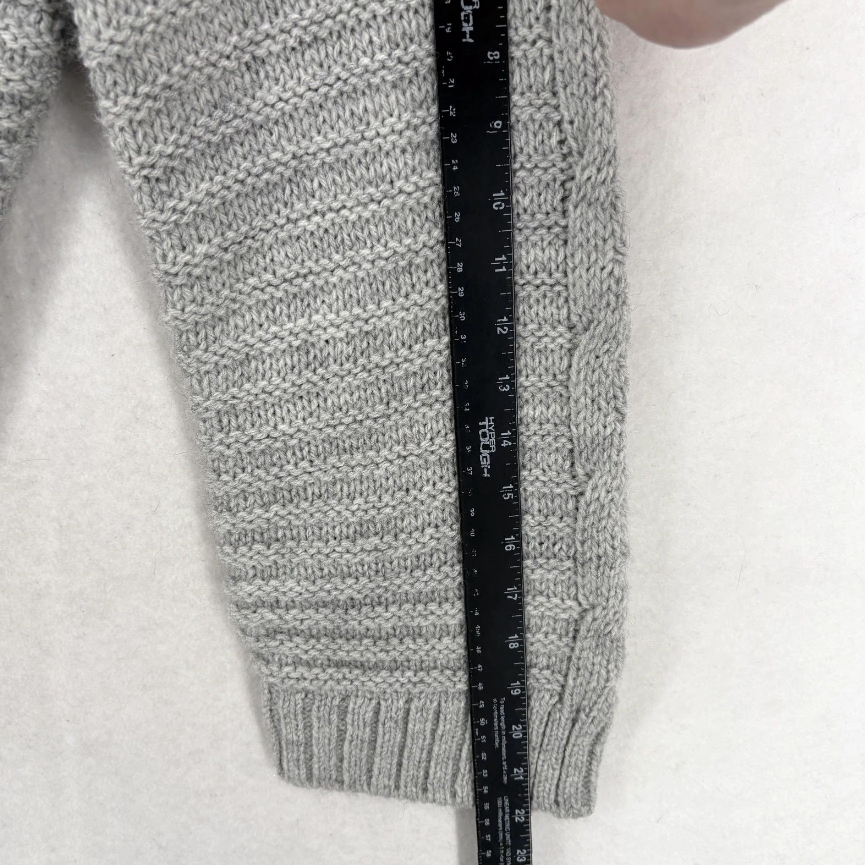 Loft LOFT Womens XXL Gray Cable-Knit Crew-Neck Pullover Sweater, Heavyweight, Regular, Knit, NWT Size XXL / US 16-18 / IT 52-54 - 6 Thumbnail