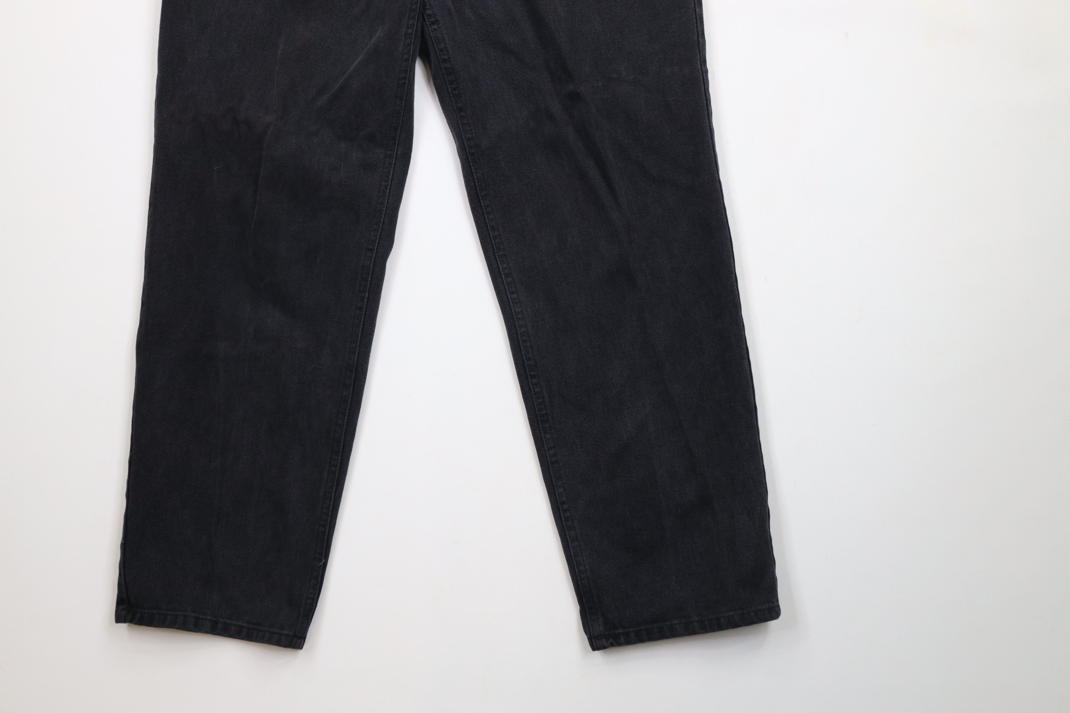 Vintage Vintage 90s Streetwear Straight Leg Denim Jeans Black Size US 30 / EU 46 - 4 Thumbnail