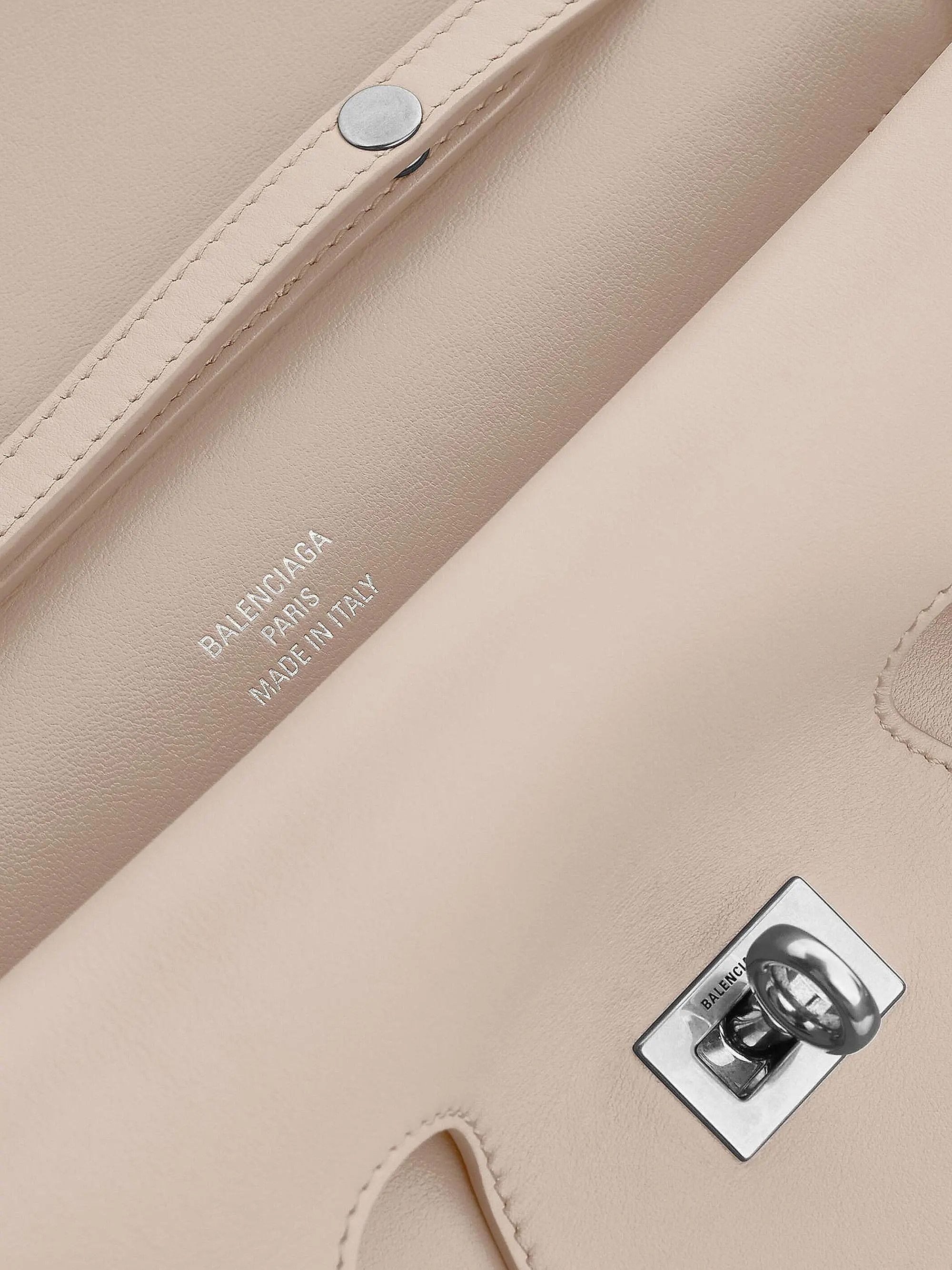Balenciaga os11x0126 Size: OS / Bel Air Small Clutch on Strap in Beige Size ONE SIZE - 6 Thumbnail
