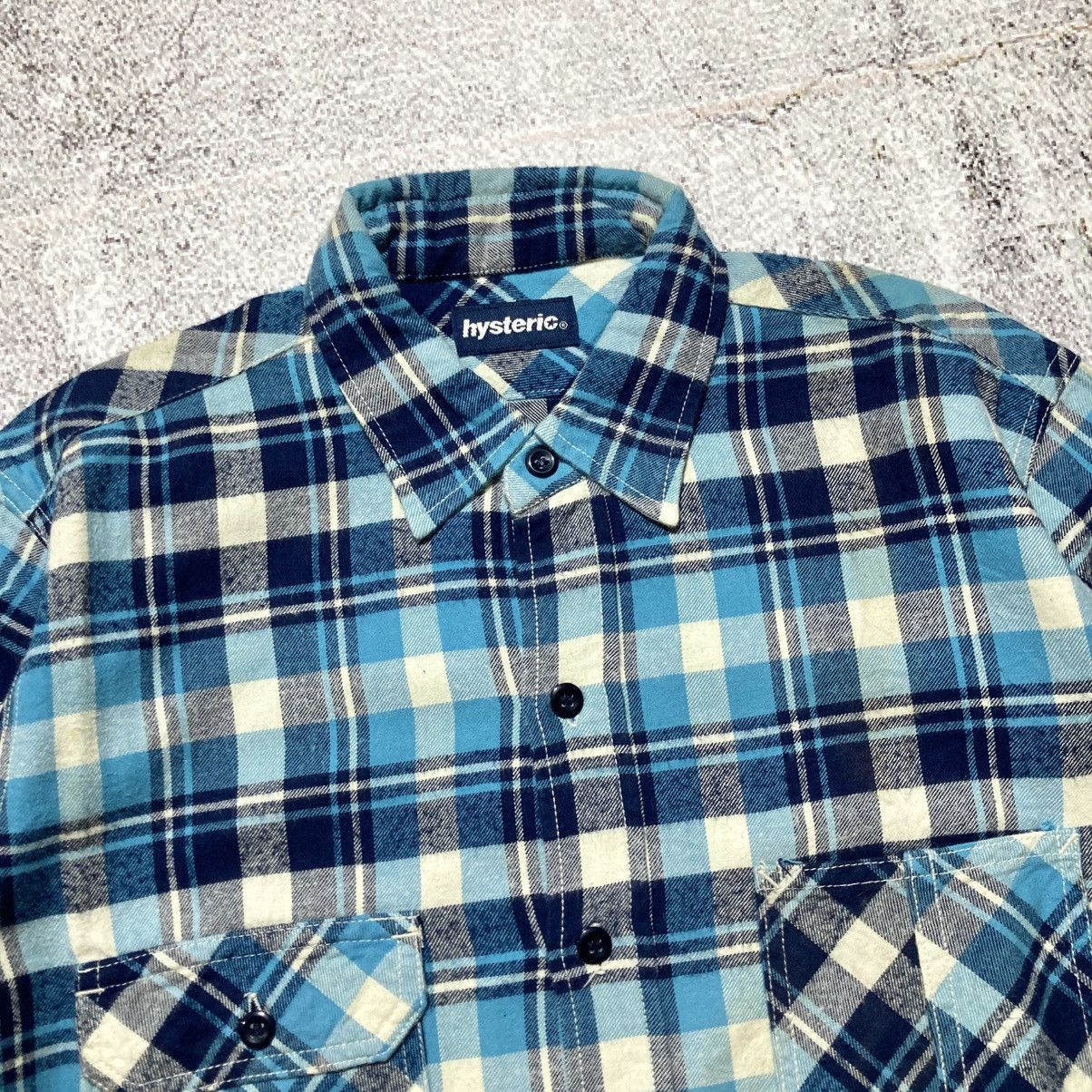 Hysteric Glamour Vintage Hysteric Glamour Veterano Flanel Plaid Shirt Blue Size US L / EU 52-54 / 3 - 9 Thumbnail