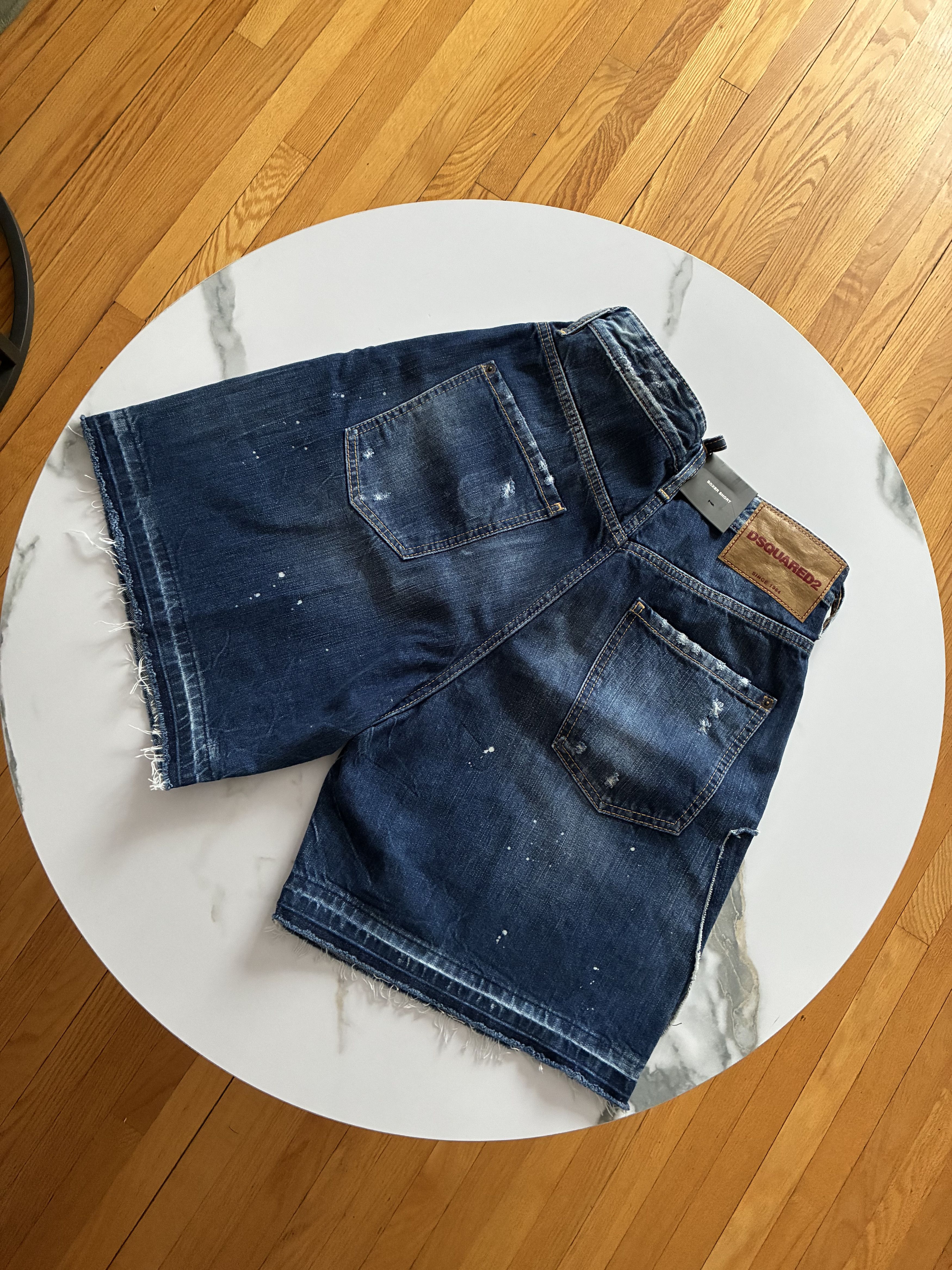 Dsquared2 DSQUARED2 Men’s Distressed Denim Shorts – value 750$CAD Size US 28 / EU 44 - 5 Thumbnail