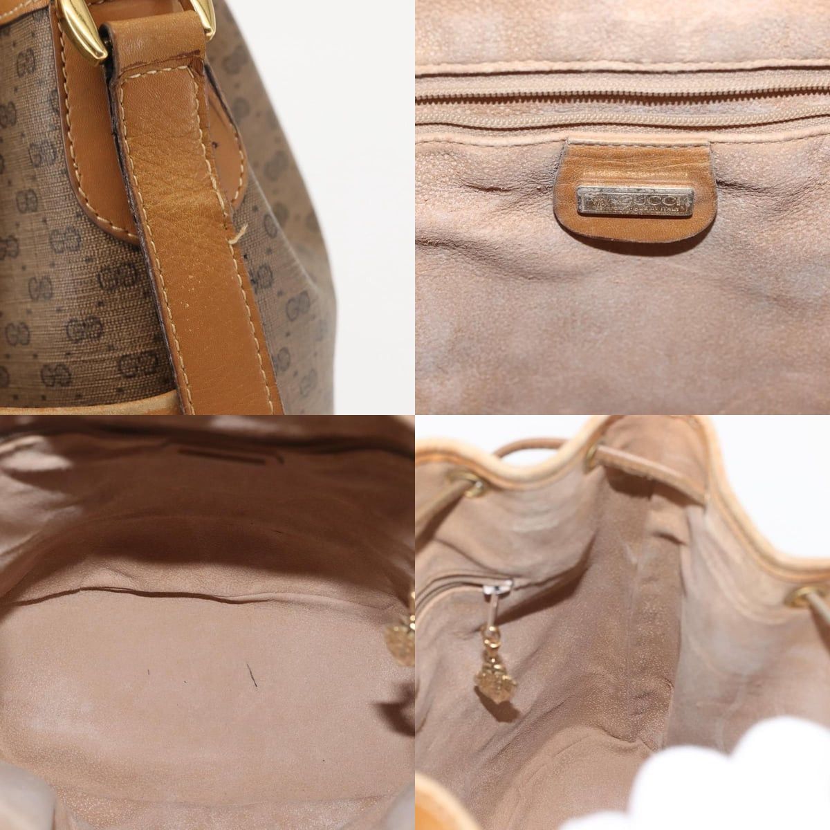 Gucci GUCCI Micro GG Supreme Shoulder Bag Pvc Beige Gold 001 165 Size ONE SIZE - 12 Thumbnail