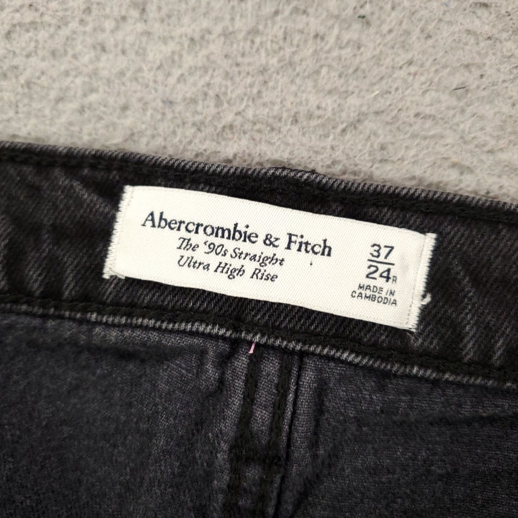 Abercrombie & Fitch VINTAGE Abercrombie & Fitch Jeans Womens 37 24R 90s Straight Ultra High Rise NWT Size 36" / US 14 / IT 50 - 7 Thumbnail
