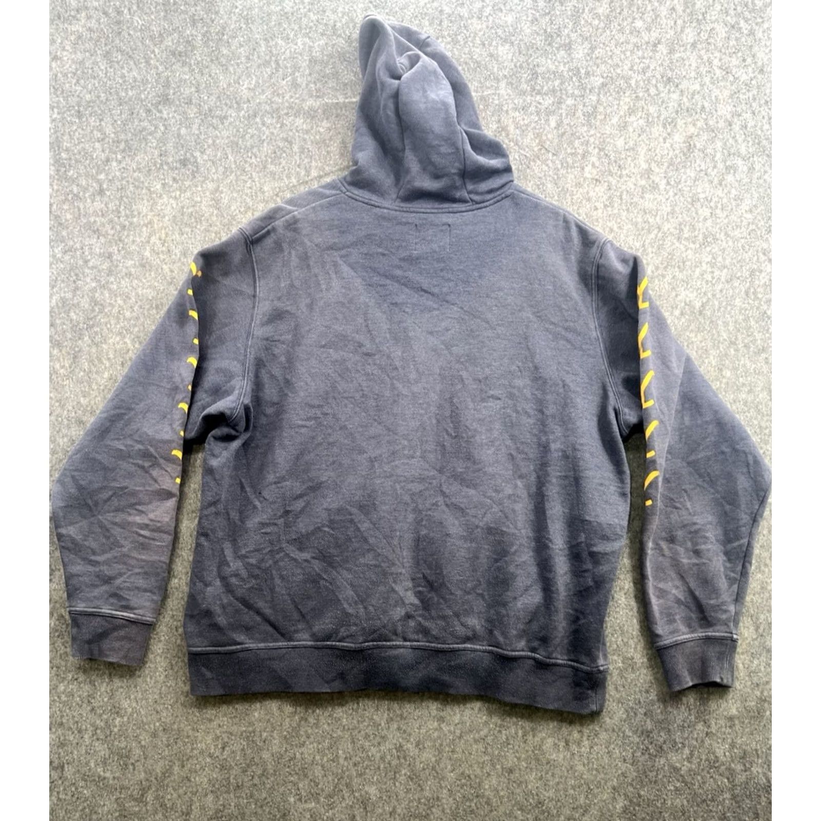 Wrangler Wrangler Men's Gray Pullover Hoodie Sweater Size L 90s Logo Mock Neck Casual Knit Cotton Sweatshirt Size US L / EU 52-54 / 3 - 7 Thumbnail