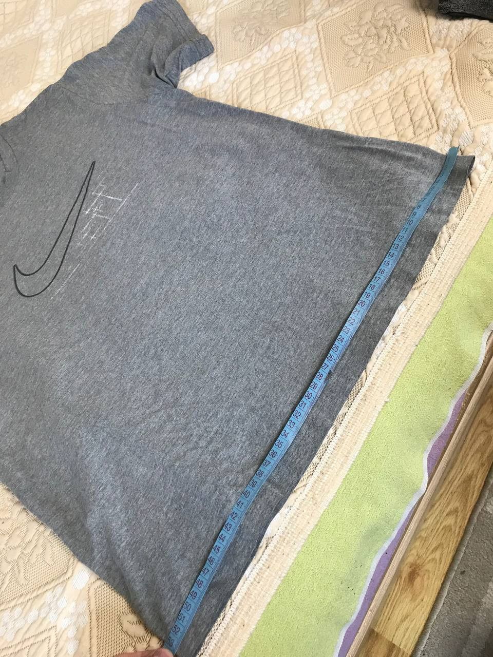 Vintage 🔥 90s Nike Vintage Big Logo Swoosh Y2K Hype T Shirt Drill Size US M / EU 48-50 / 2 - 10 Thumbnail