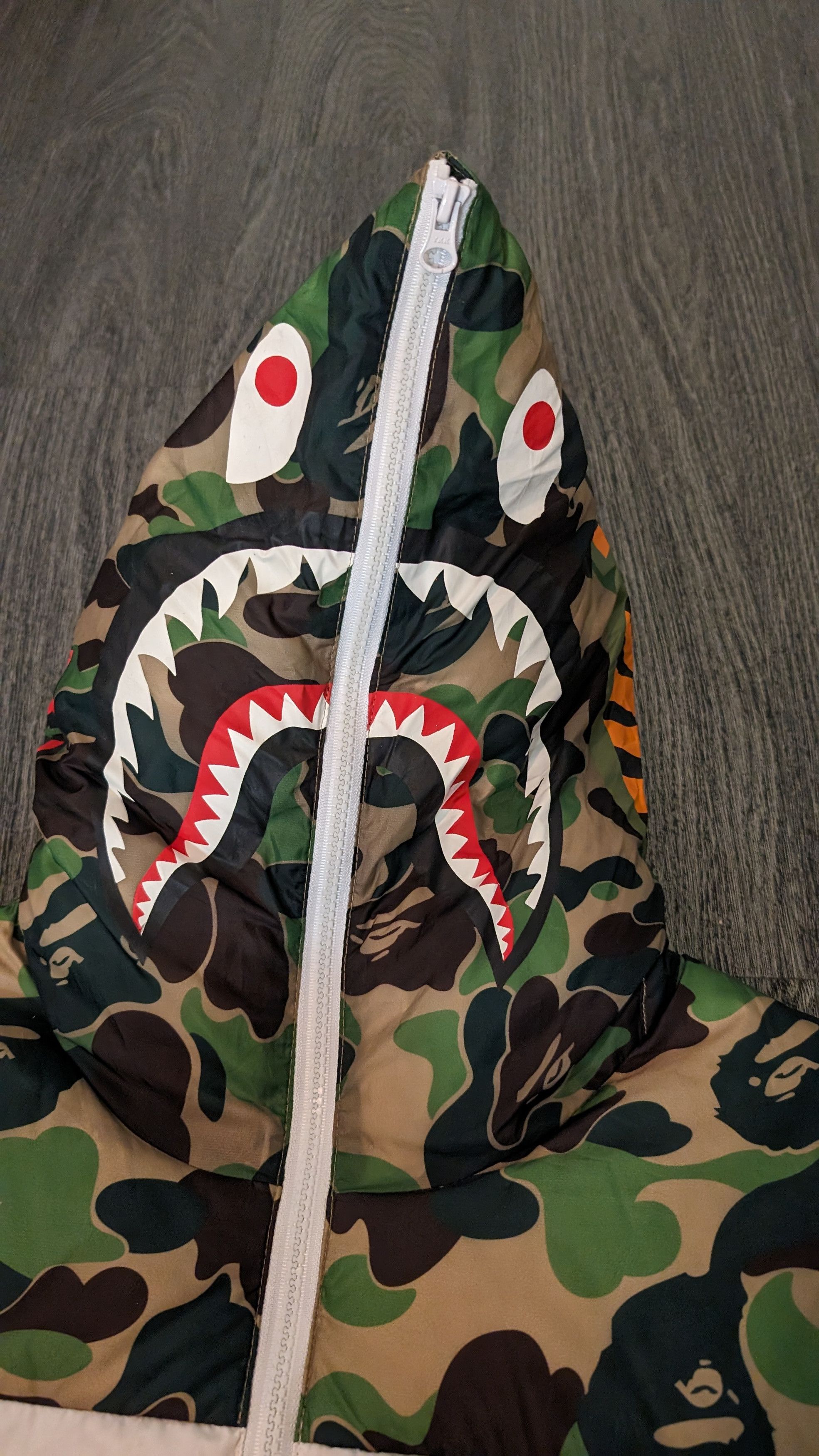 Adidas Bape Bape x Adidas Shark Down Jacket Grailed