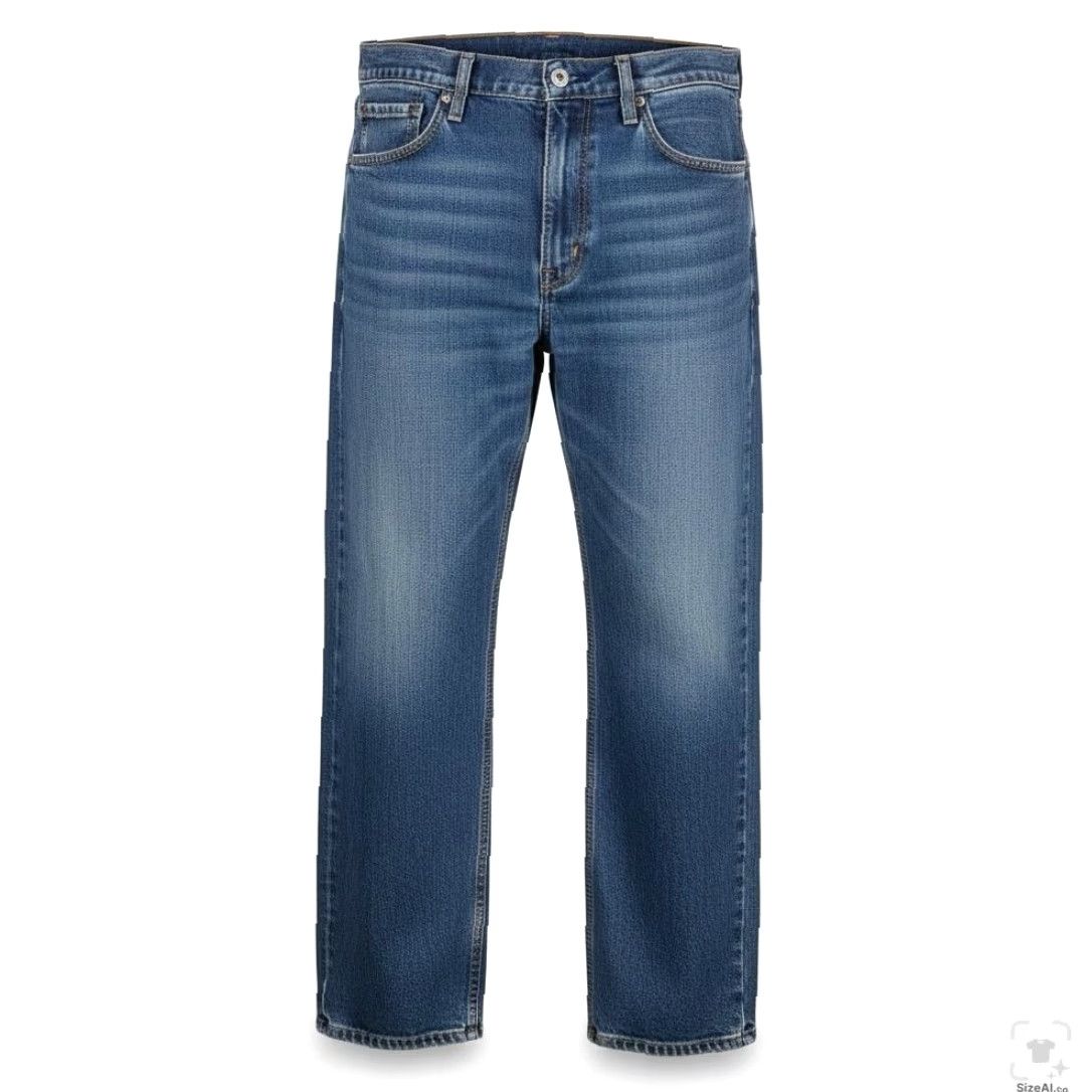 Levi's Levis 505 Jeans Mens 36x29 Blue Medium Wash Zip Fly Straight Stretch Denim Regular Fit 5-Pocket USA Logo Leather Patch Men’s Jeans Size US 36 / EU 52 - 2 Thumbnail