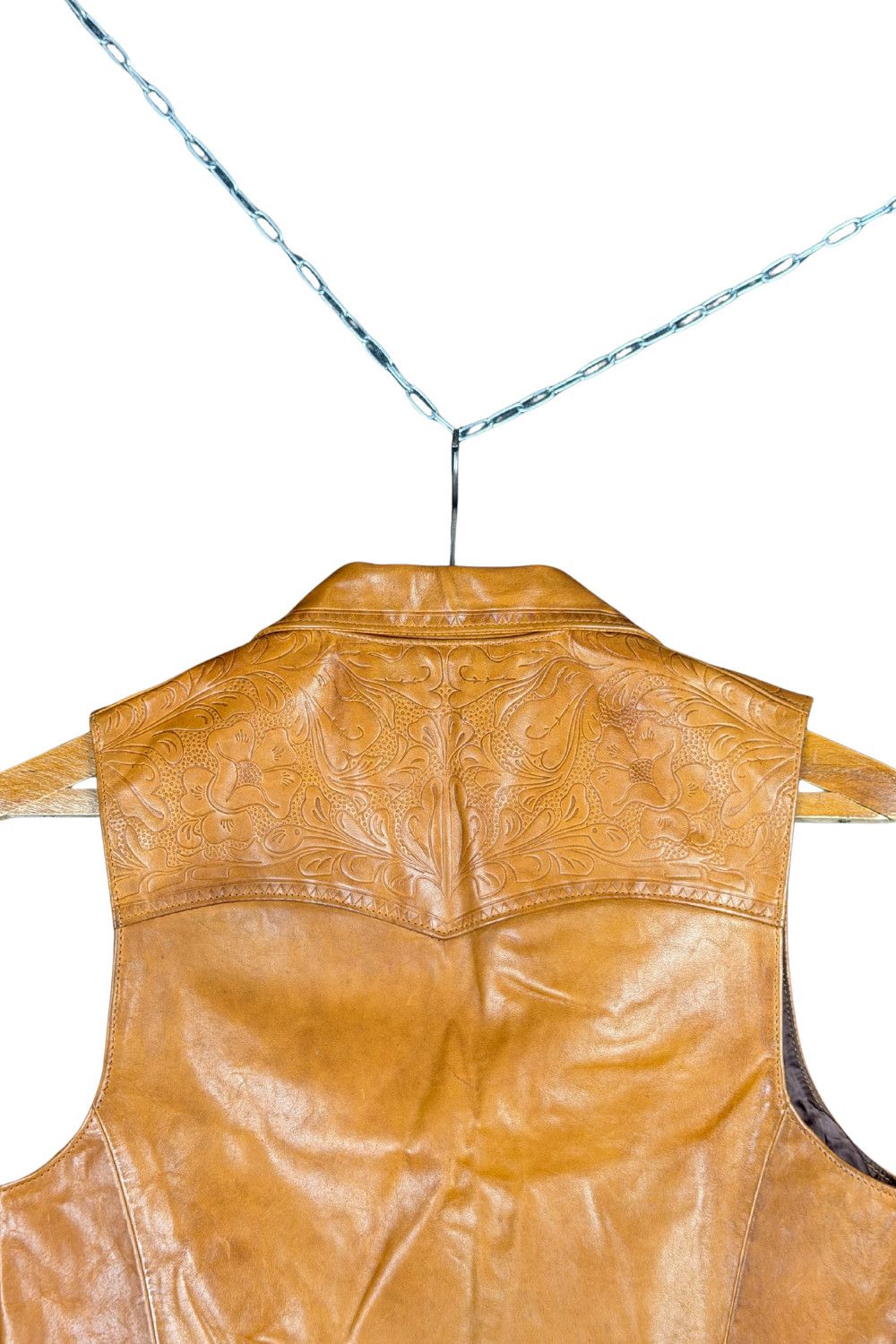 Polo Ralph Lauren Late 90s Ralph Lauren Embossed Western Leather Vest Size S / US 4 / IT 40 - 8 Thumbnail