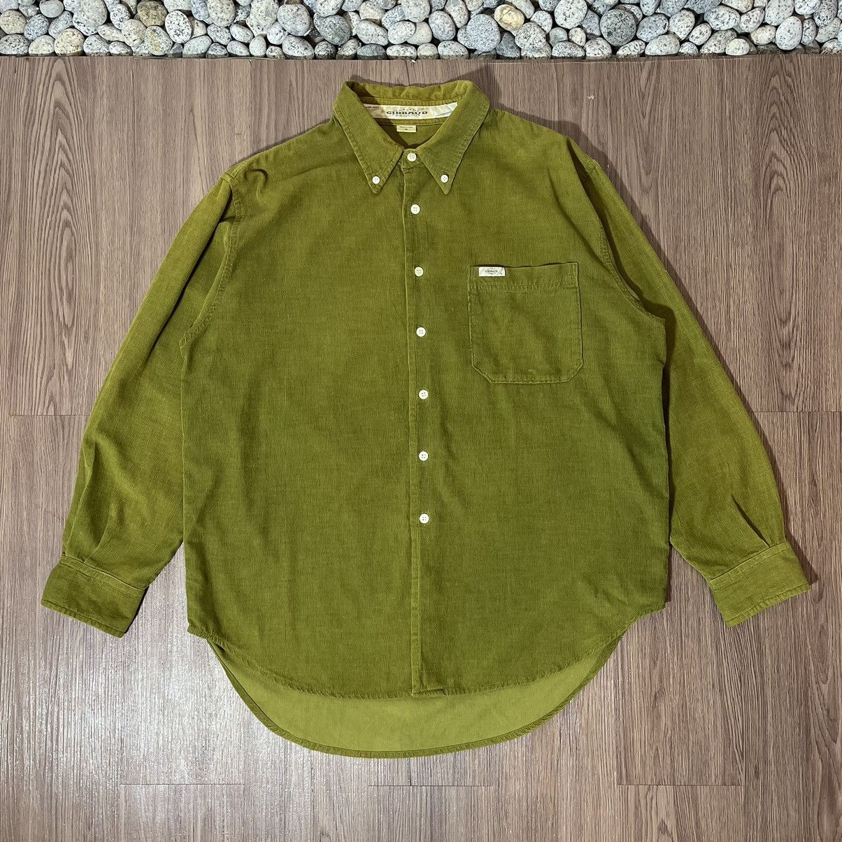 Marithe + Francois Girbaud Marithe Francois Girbaud Vintage Olive Corduroy Shirt Size US M / EU 48-50 / 2 - 1 Thumbnail