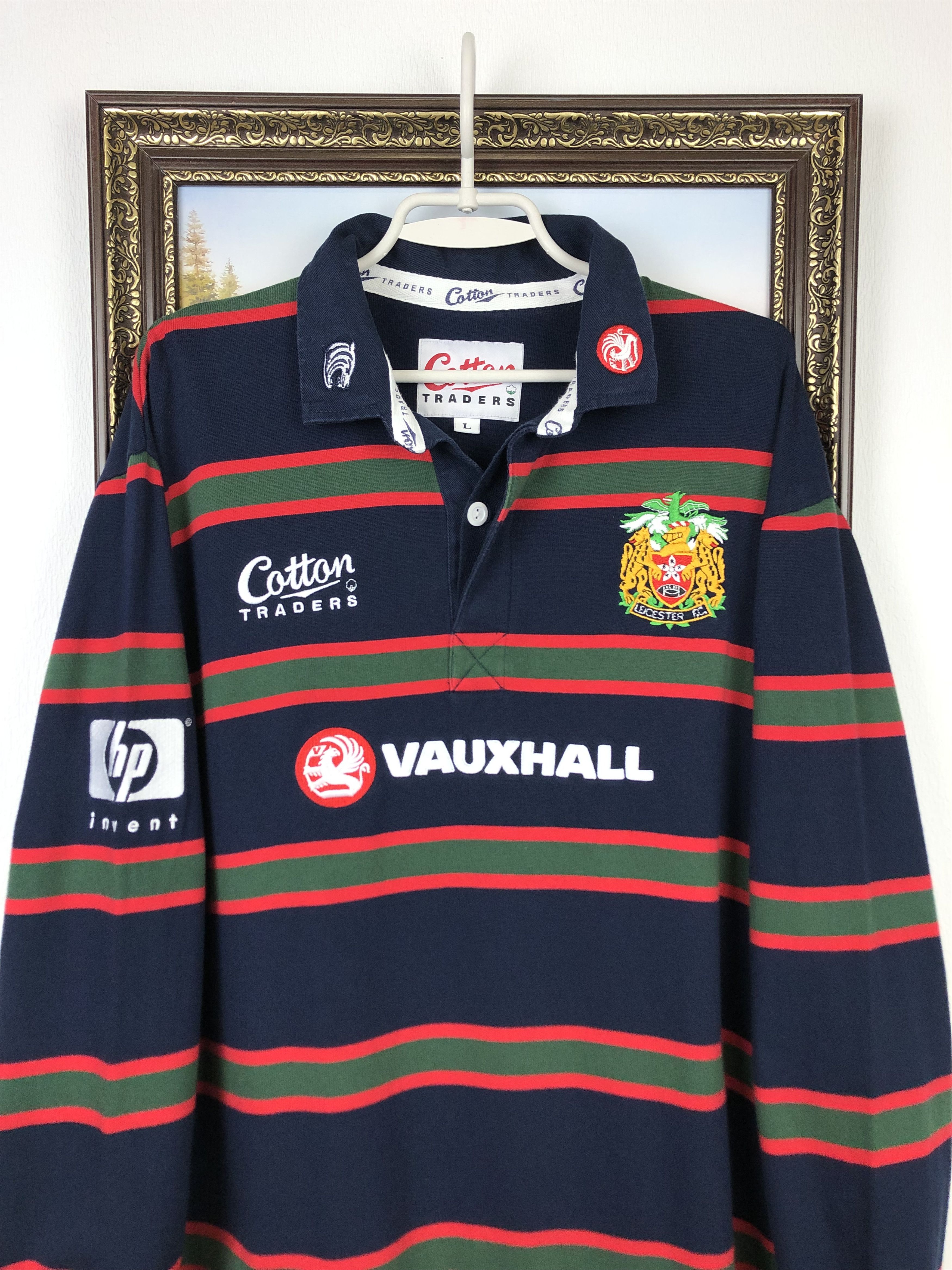 Vintage Vintage Leicester Tigers Rugby Union Cotton Traders Jersey Size US L / EU 52-54 / 3 - 2 Thumbnail