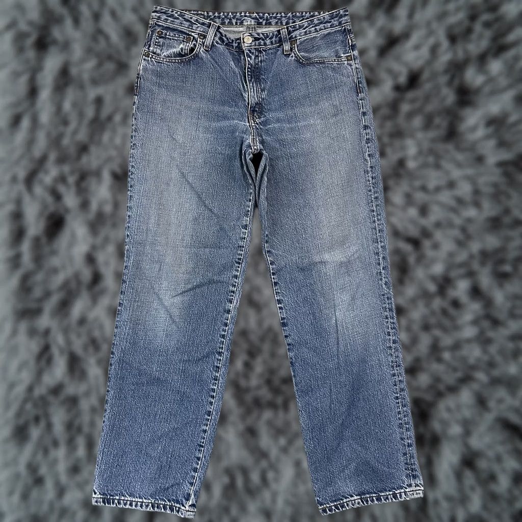 Ralph Lauren VINTAGE Ralph Lauren Polo Jeans Womens 10x30 Blue Classic Fit Denim Straight 90s Preppy Retro Mens Women Boys Girls Size 32" / US 10 / IT 46 - 1 Thumbnail
