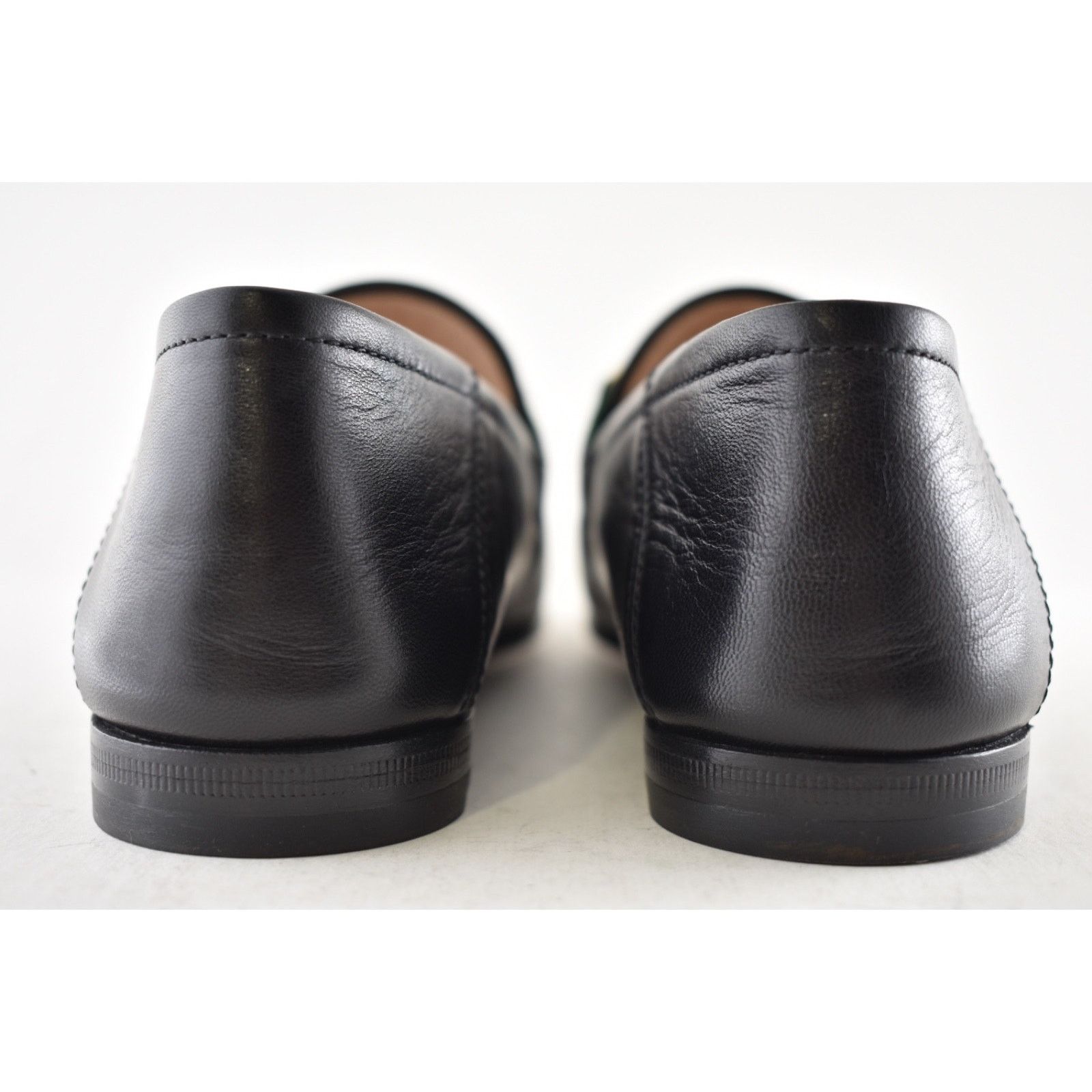 Gucci Black Leather Web Horsebit Slipper Flat Loafer 36.5 Size US 6.5 / IT 36.5 - 12 Thumbnail