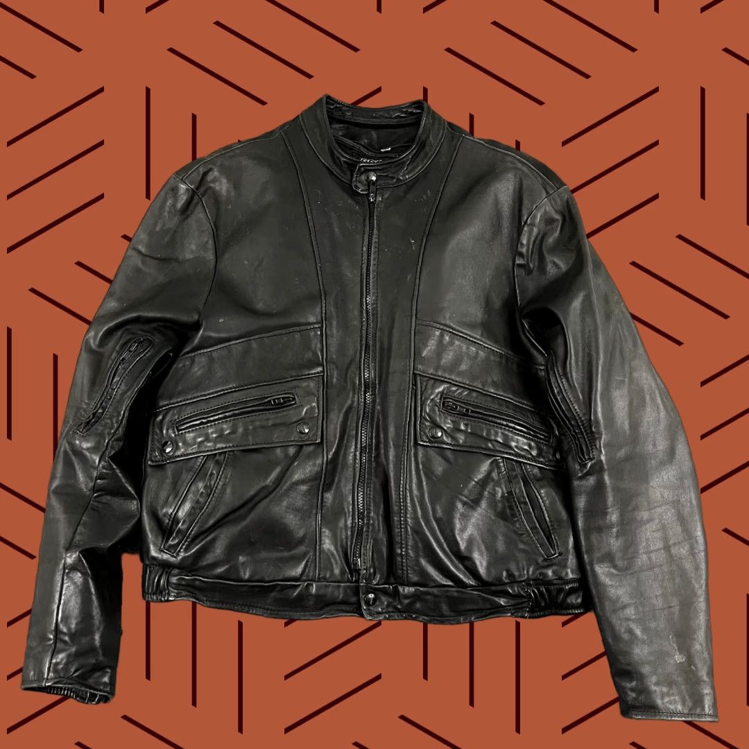 Brooks VINTAGE Brooks Jacket Men Size 44 Black Leather Motorcycle Biker Removable Lining Size US S / EU 44-46 / 1 - 1 Thumbnail