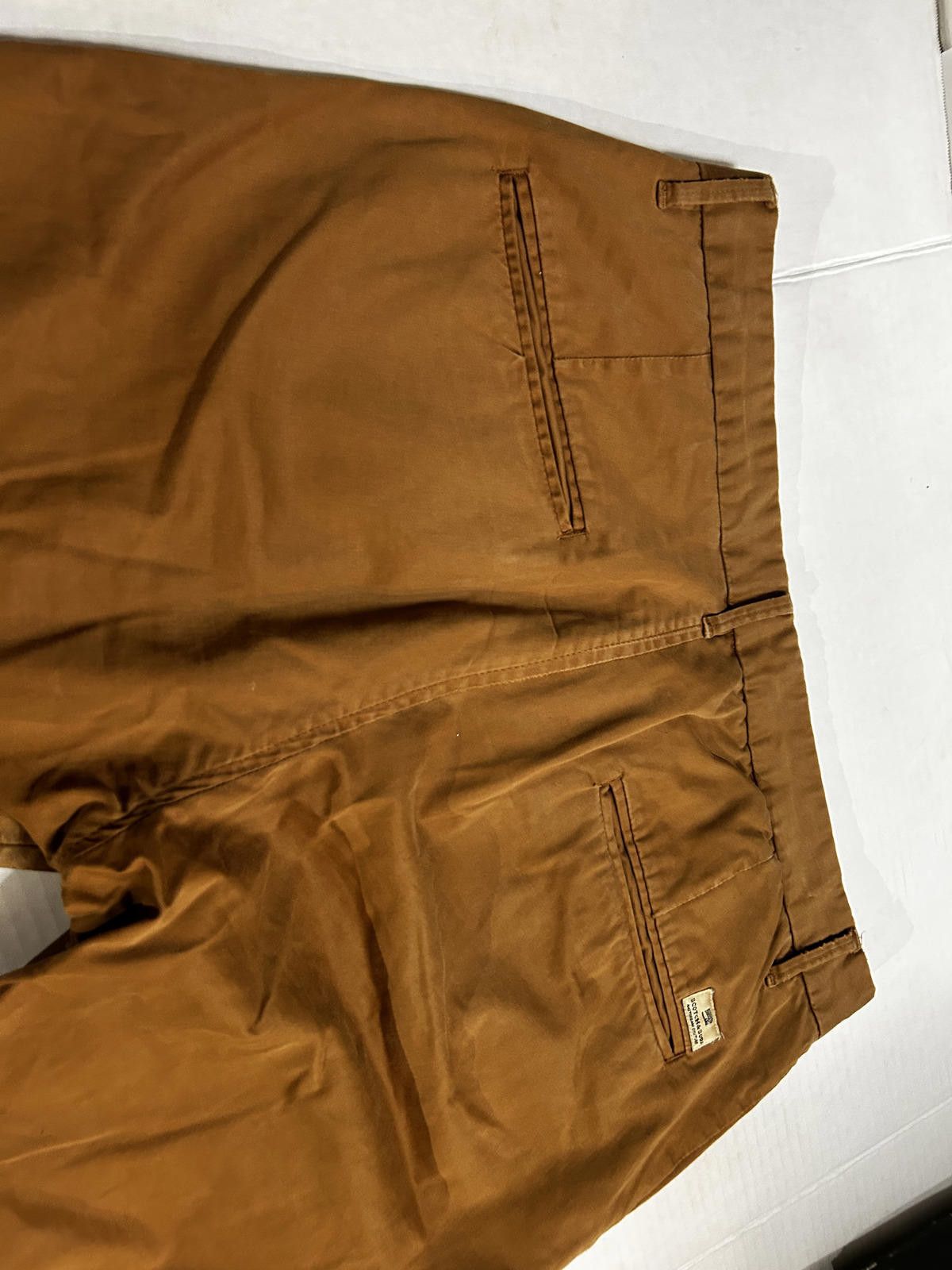 Scotch & Soda Scotch & Soda Bowie Slim Fit Chino Pants 32x34 Brown Stretch Size US 32 / EU 48 - 4 Thumbnail