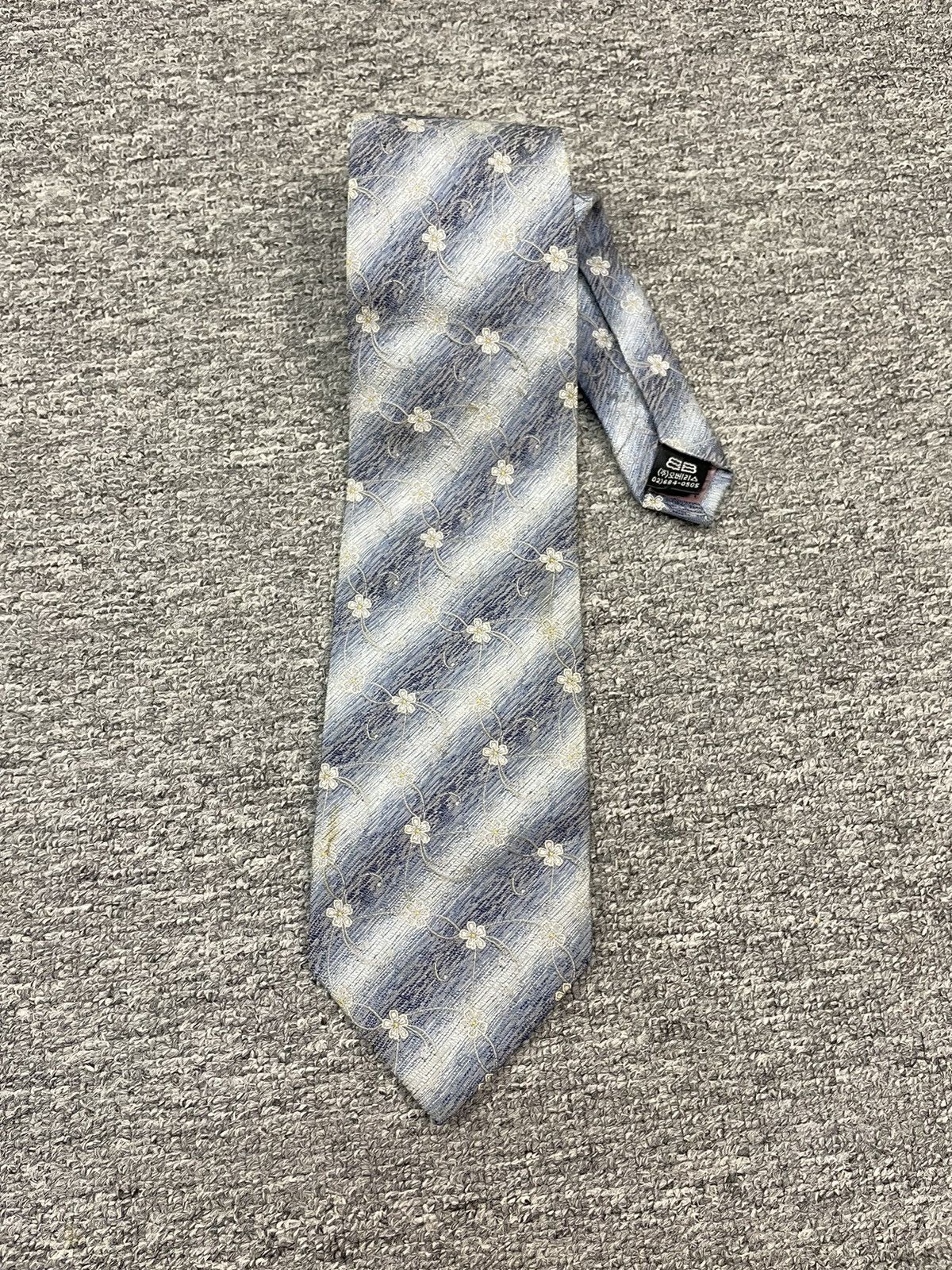Balenciaga Vintage Balenciaga Silk Ties Floral Pattern Size ONE SIZE - 1 Thumbnail