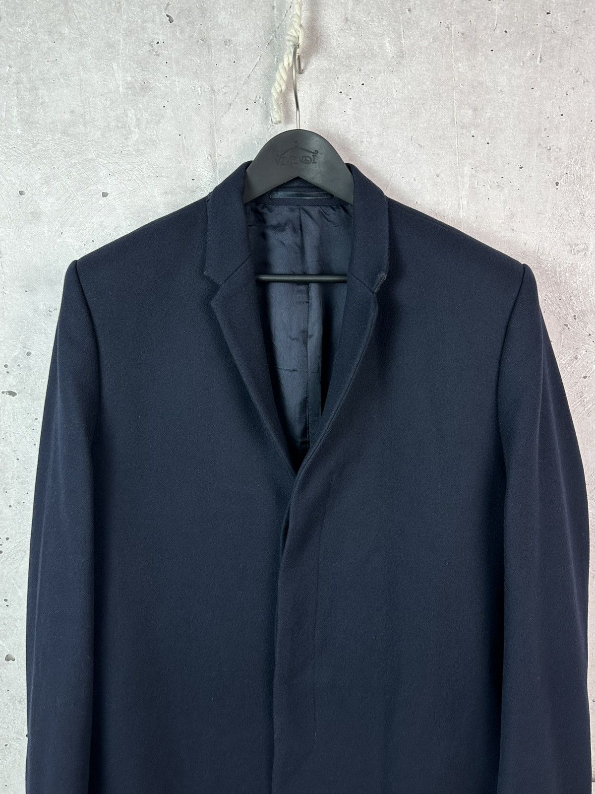Cos COS Wool Navy Blue Three-Buttons Long Sleeve Men’s Coat Size US L / EU 52-54 / 3 - 2 Thumbnail