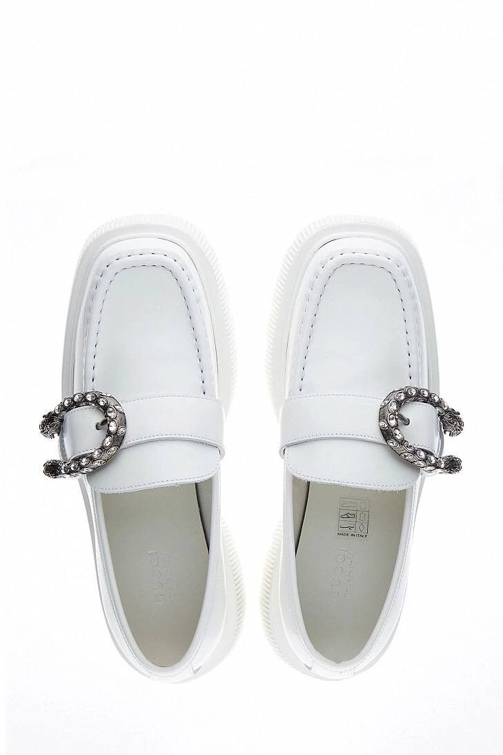 Gucci Gucci Loafers Crystal-Embellished Tiger Head Size US 9 / IT 39 - 1 Thumbnail
