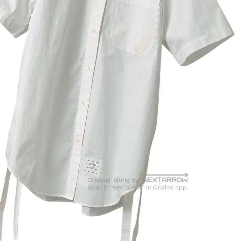 Thom Browne Thom Browne White Short Sleeve Shirt . Size L / US 10 / IT 46 - 5 Thumbnail