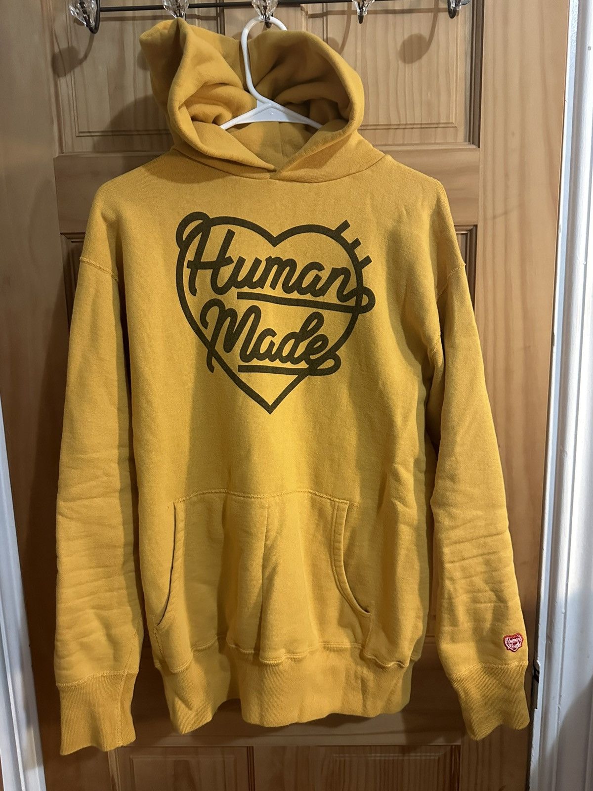 Human Made Human Made Heart Tsuriami Gold/Yellow Hoodie | Grailed