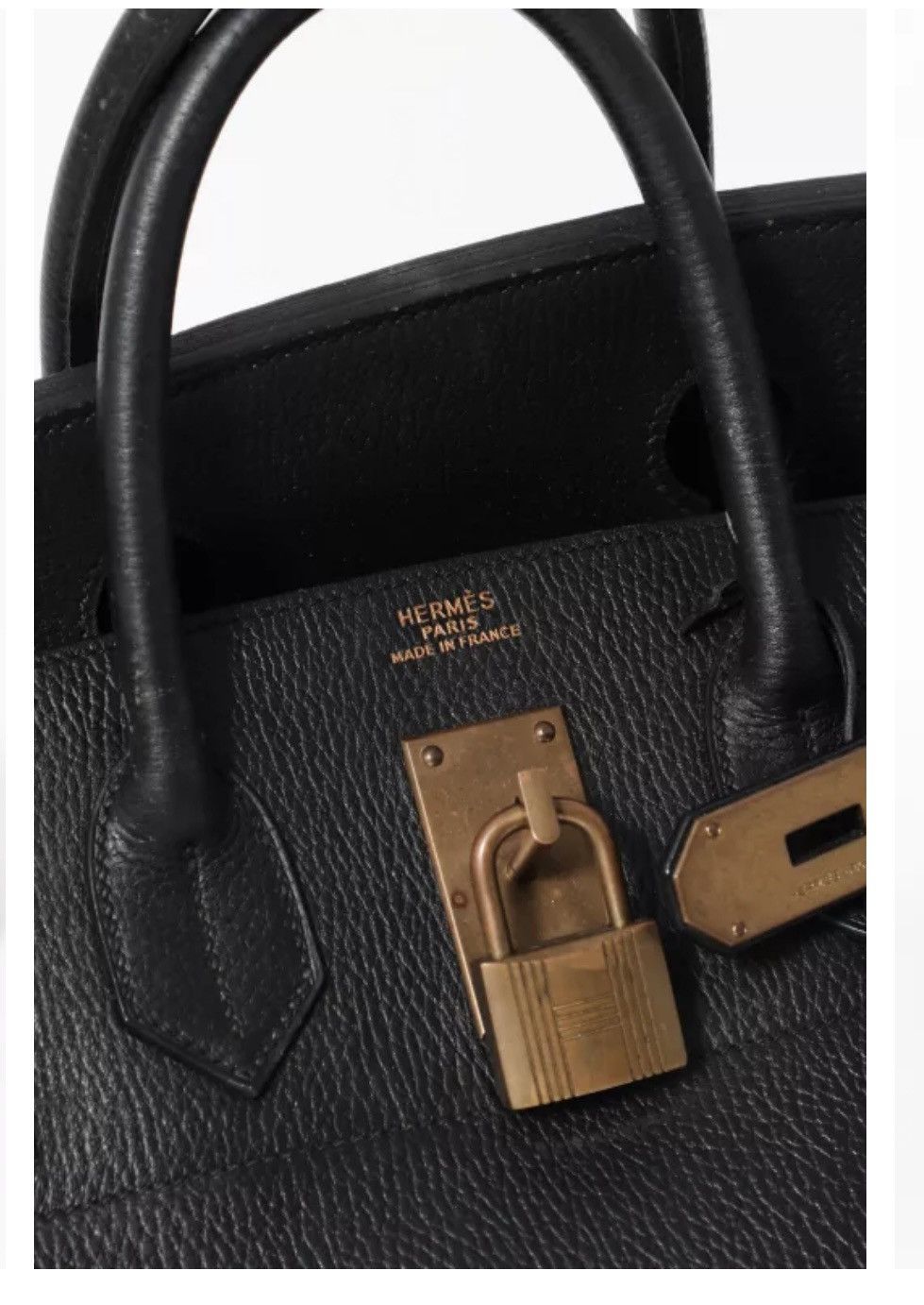 Hermes Black Togo Hermès Birkin Haut à Courroies 55 Size ONE SIZE - 4 Thumbnail