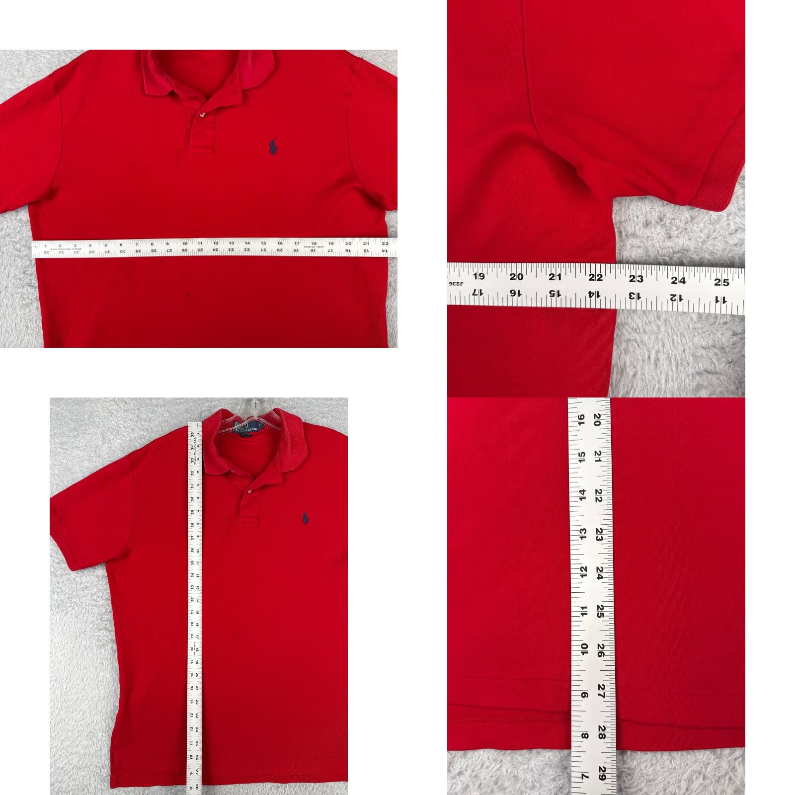 Ralph Lauren VINTAGE Ralph Lauren Polo Shirt Men L Red 100% Cotton Short Sleeve Polo Shirt Mens Red 100% Cotton Short Sleeve Vintage RL Polo Shirt Size US L / EU 52-54 / 3 - 8 Thumbnail
