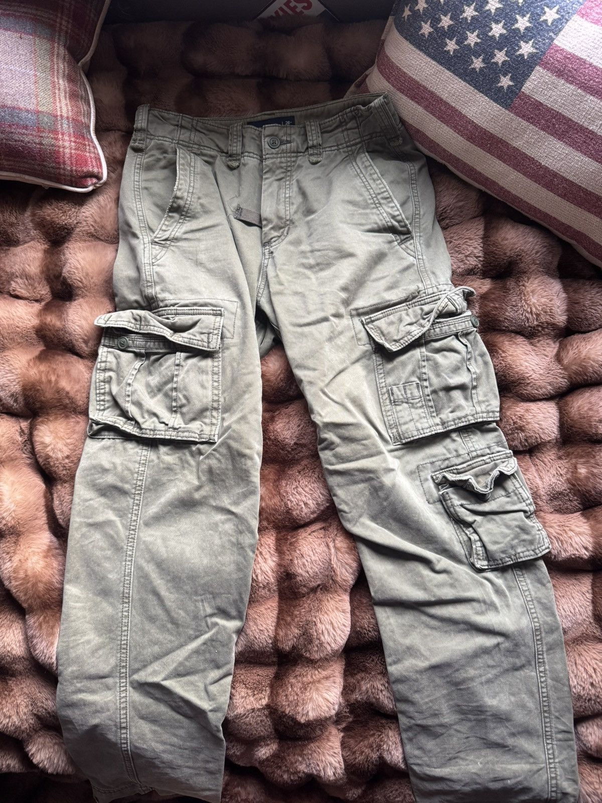 Abercrombie & Fitch Vintage Abercrombie Fitch Cargo Pants Army Surplus Size US 28 / EU 44 - 1 Thumbnail