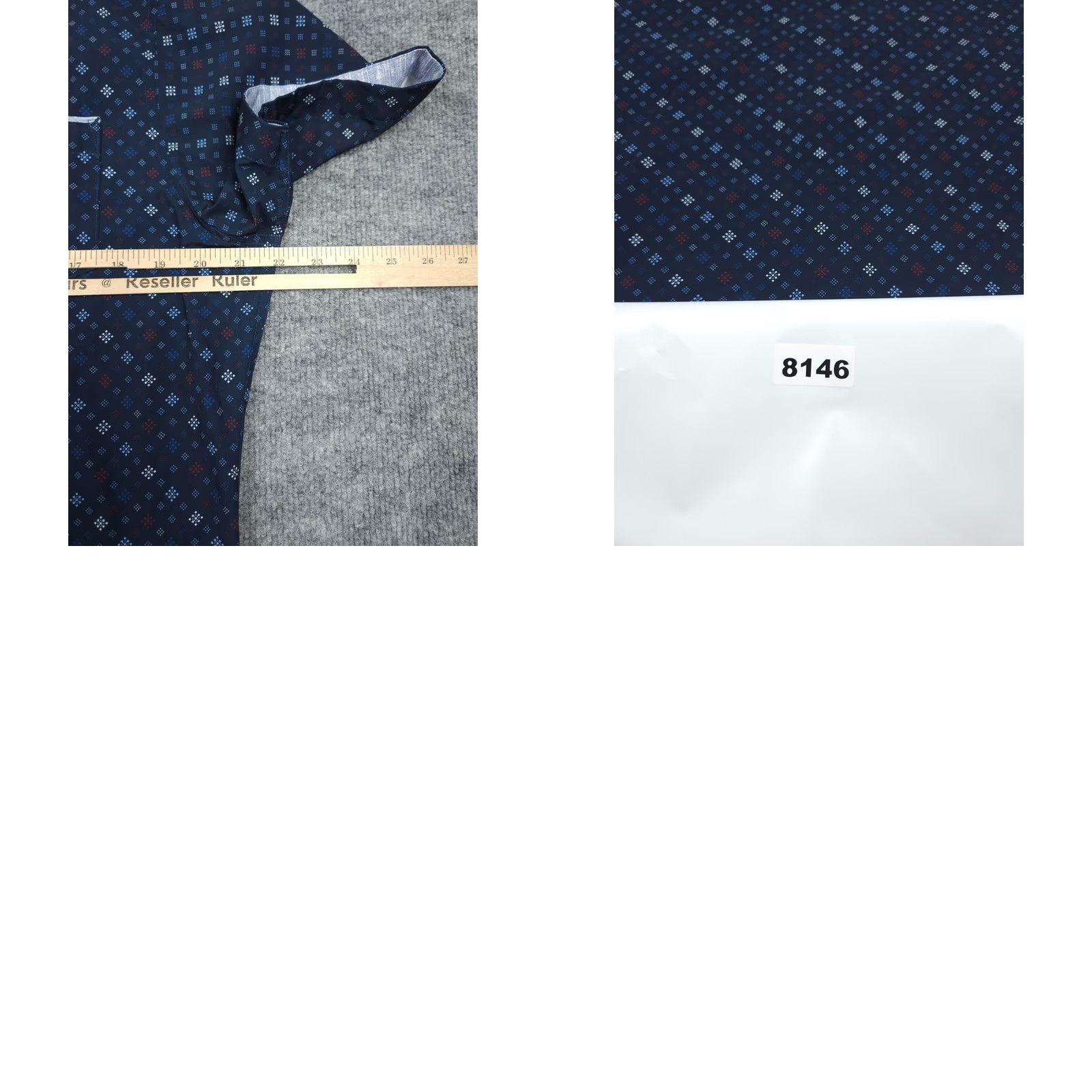 Vintage 7 Diamonds Shirt Mens Medium Blue 4 Way Stretch Button Up Geometric Shirt Size US M / EU 48-50 / 2 - 8 Thumbnail