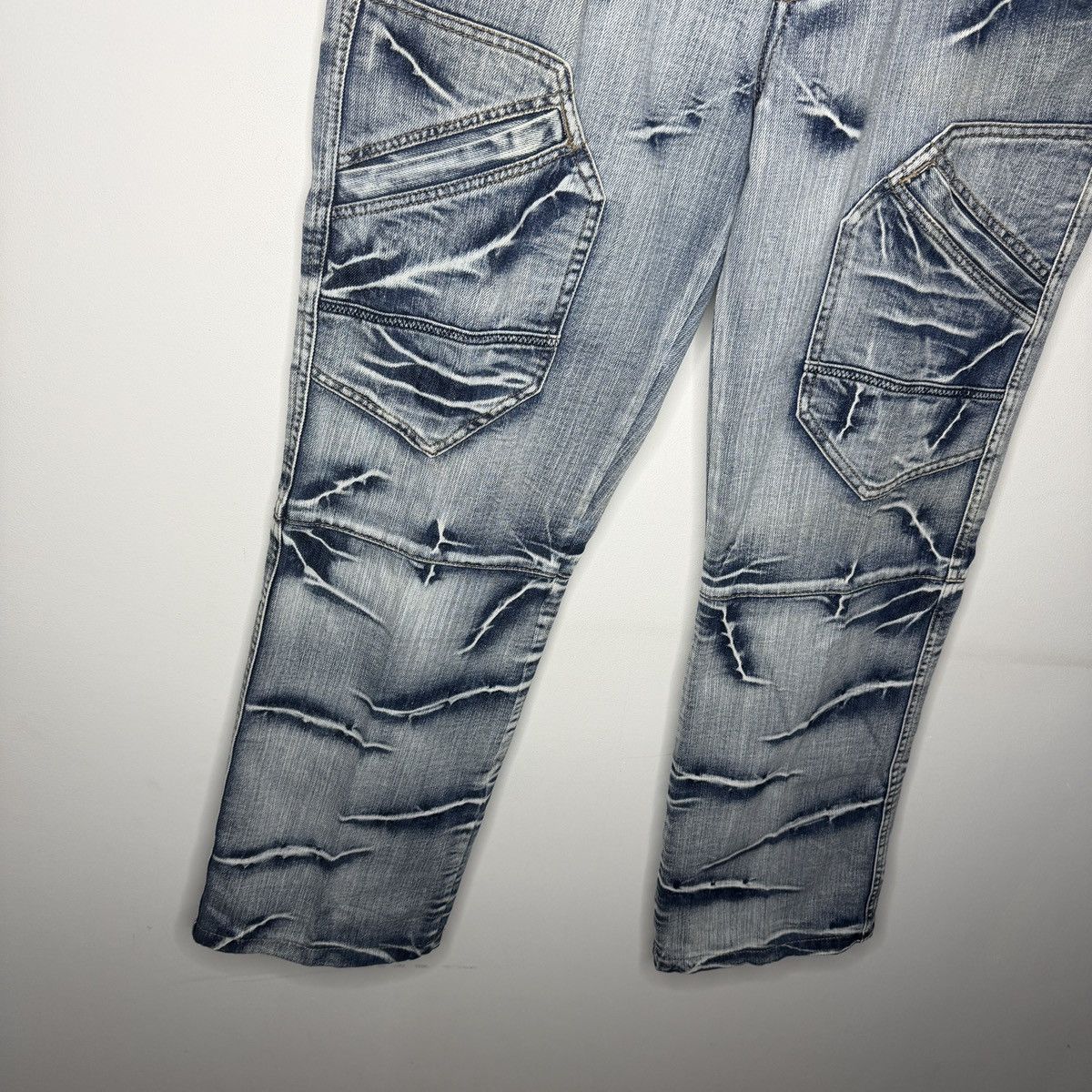 Vintage Vintage Opium Denim Jeans Cyber Y2K Drill Trousers Pants Size US 36 / EU 52 - 4 Thumbnail