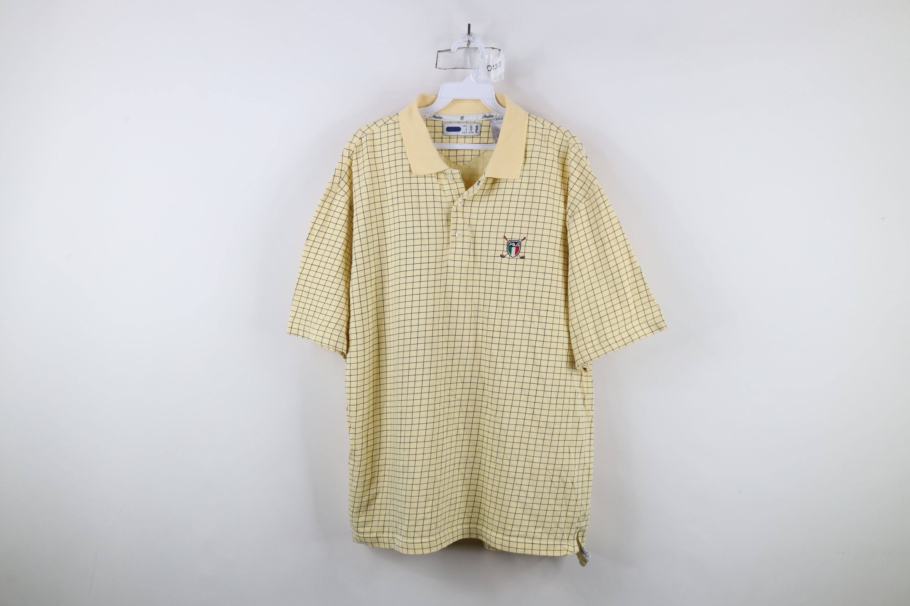 Fila × Vintage Vintage 90s Fila Italy Golf Crest Collared Polo Shirt Yellow Size US XL / EU 56 / 4 - 1 Thumbnail