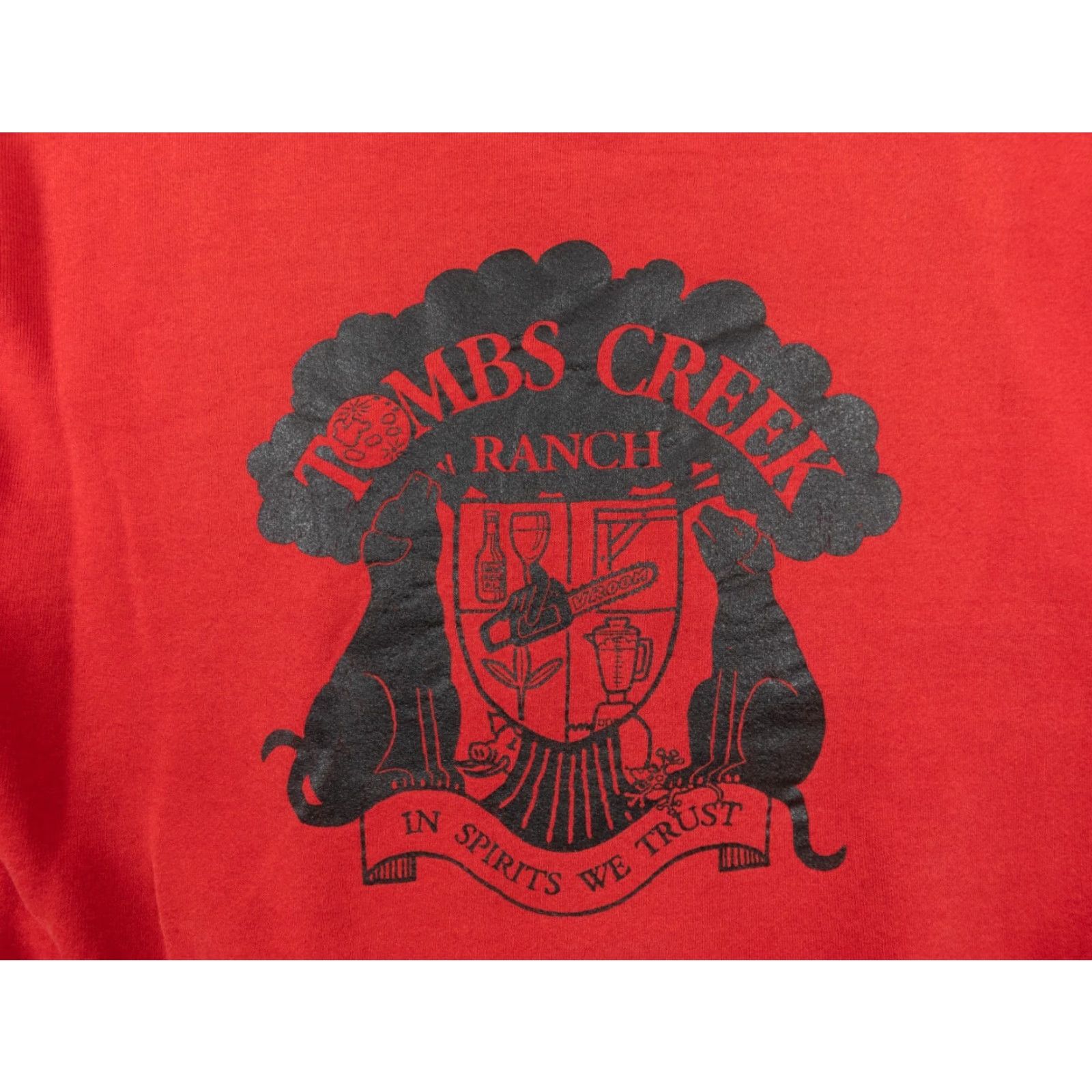 Jerzees VINTAGE Tombs Creek Ranch Sweatshirt Shirt Adult XL Red Jerzees 90s USA Logo Pullover Crew Neck Sweatshirt Mens Womens Unisex Size US XL / EU 56 / 4 - 2 Thumbnail