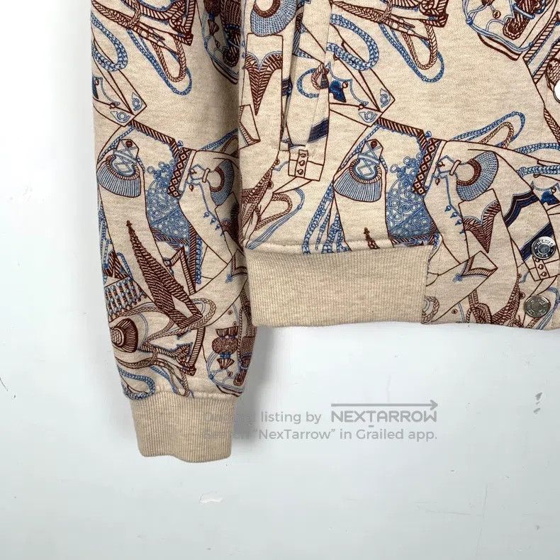 Hermes Hermes Brown Zouave and Dragoon Pattern Printed Full Print Size XXS / US 00 / IT 34 - 4 Thumbnail