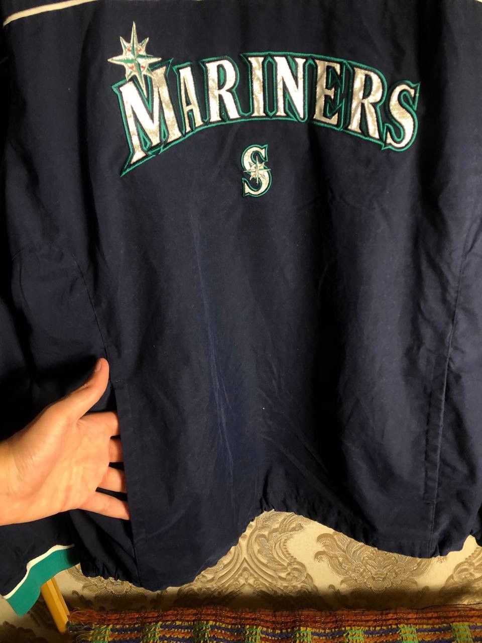 Reebok × Vintage VERY RARE REEBOK MLB MARINERS SWEATSHIRT MADE IN USA 90s Y2K Size US L / EU 52-54 / 3 - 2 Thumbnail