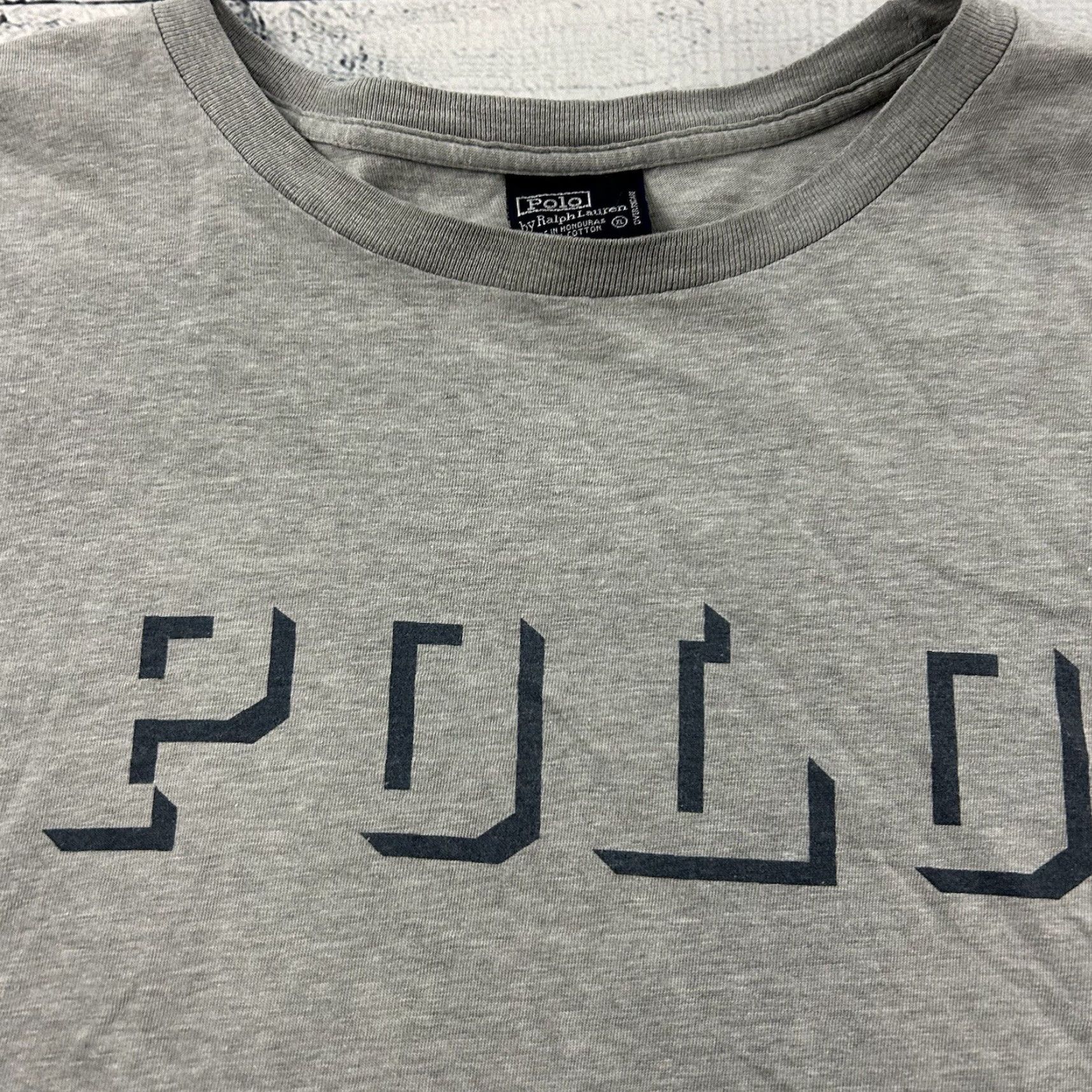 Polo Ralph Lauren Polo Ralph Lauren Y2K Short Sleeve T Shirt Mens XL Gray Spell Out Shirt Size US XL / EU 56 / 4 - 2 Thumbnail
