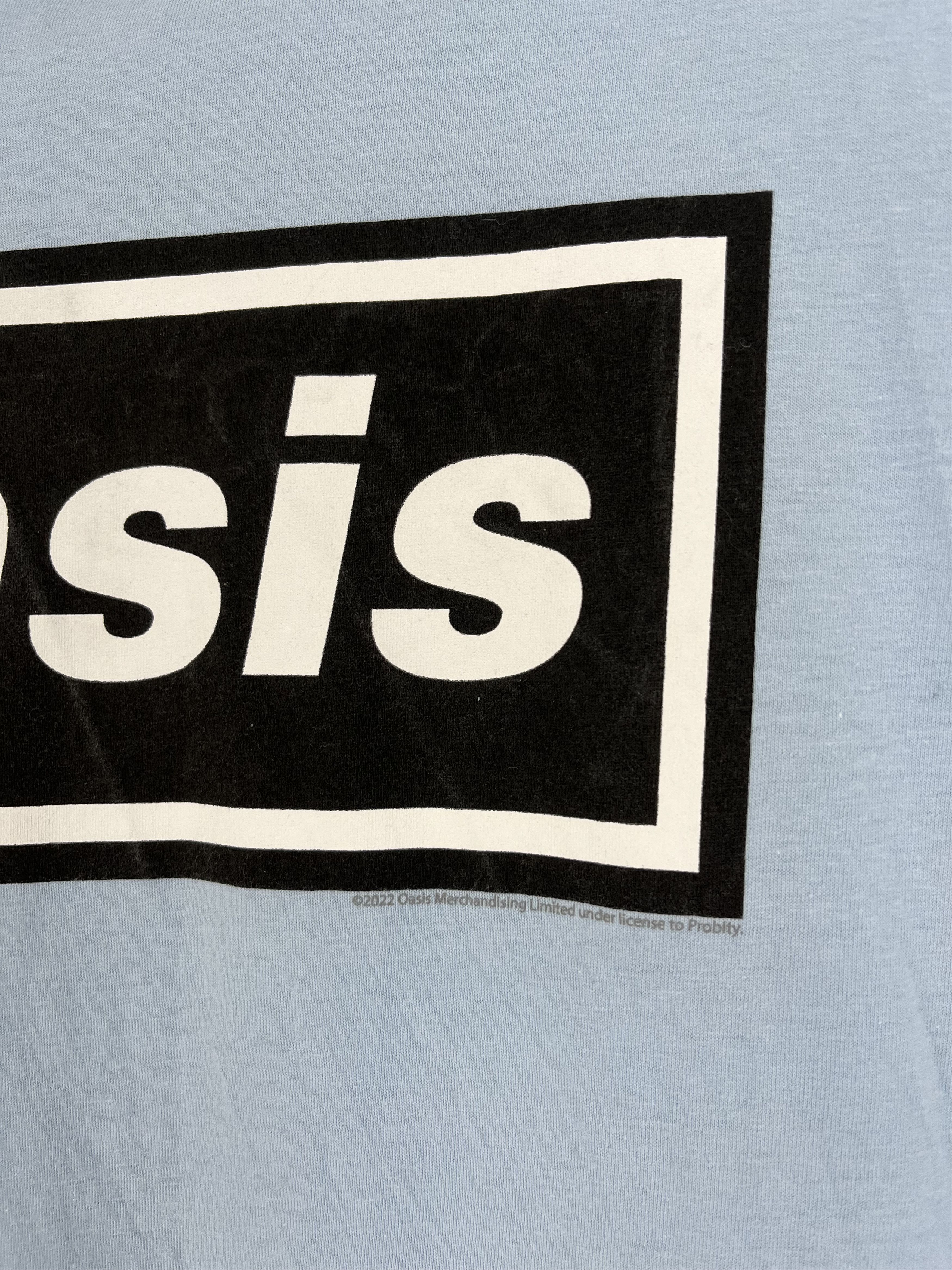 Band Tees Vintage Oasis Y2K Box Logo Sky White T Shirt Size US XL / EU 56 / 4 - 8 Thumbnail