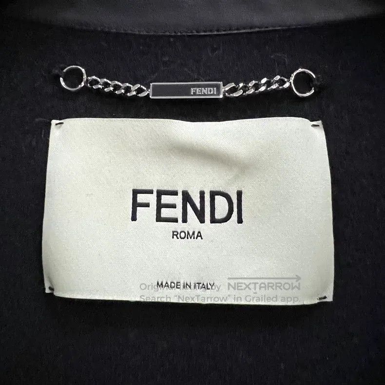 Fendi Fendi Black round neck coat Size XXS / US 00 / IT 34 - 3 Thumbnail