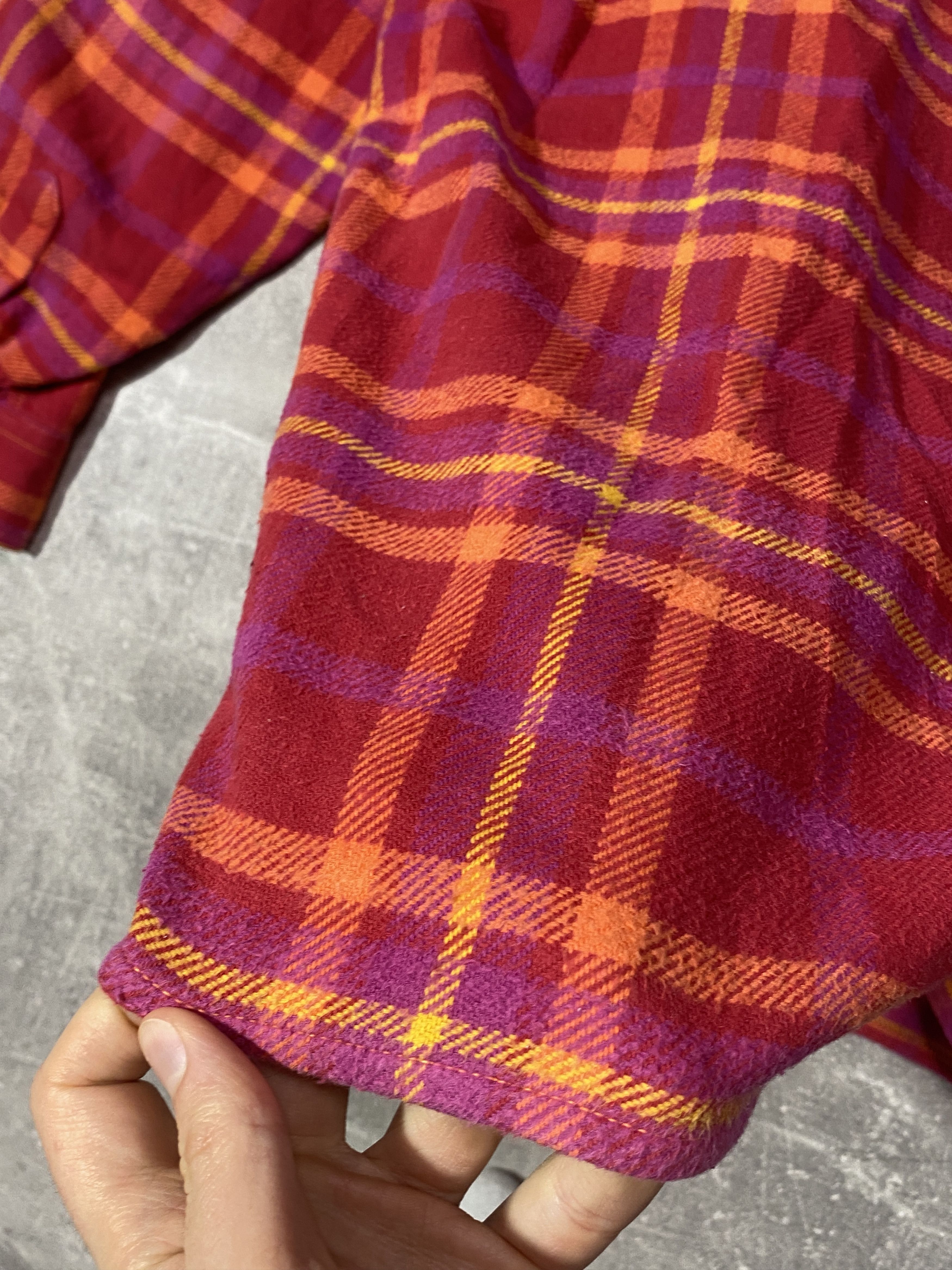 Mambo Vintage 90s MAMBO Cotton Platted Flannel Shirt Size US M / EU 48-50 / 2 - 5 Thumbnail