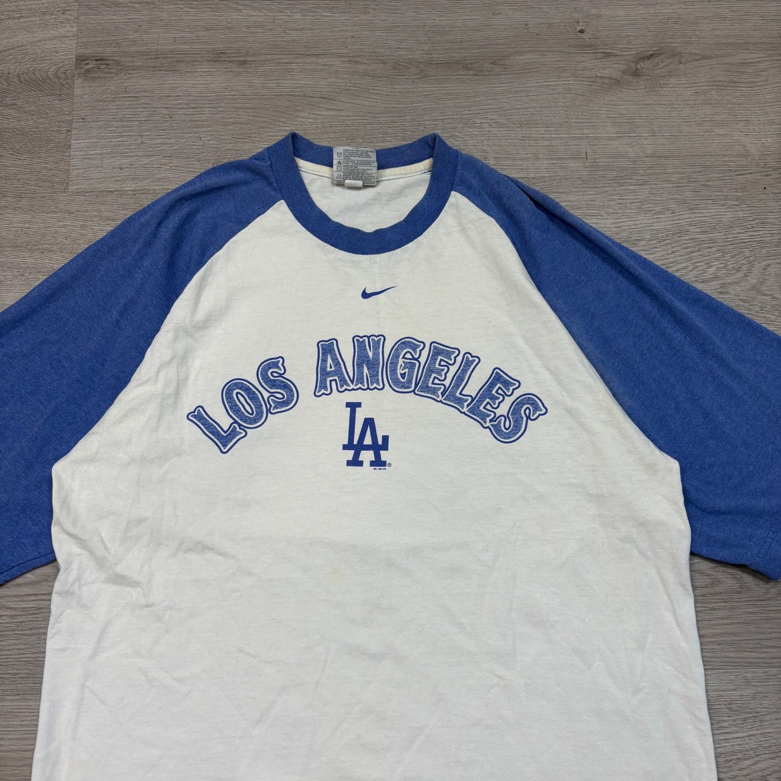 MLB × Nike × Vintage VTG Y2K Nike Team LA Dodgers Raglan Baseball Shirt Large Size US L / EU 52-54 / 3 - 2 Thumbnail