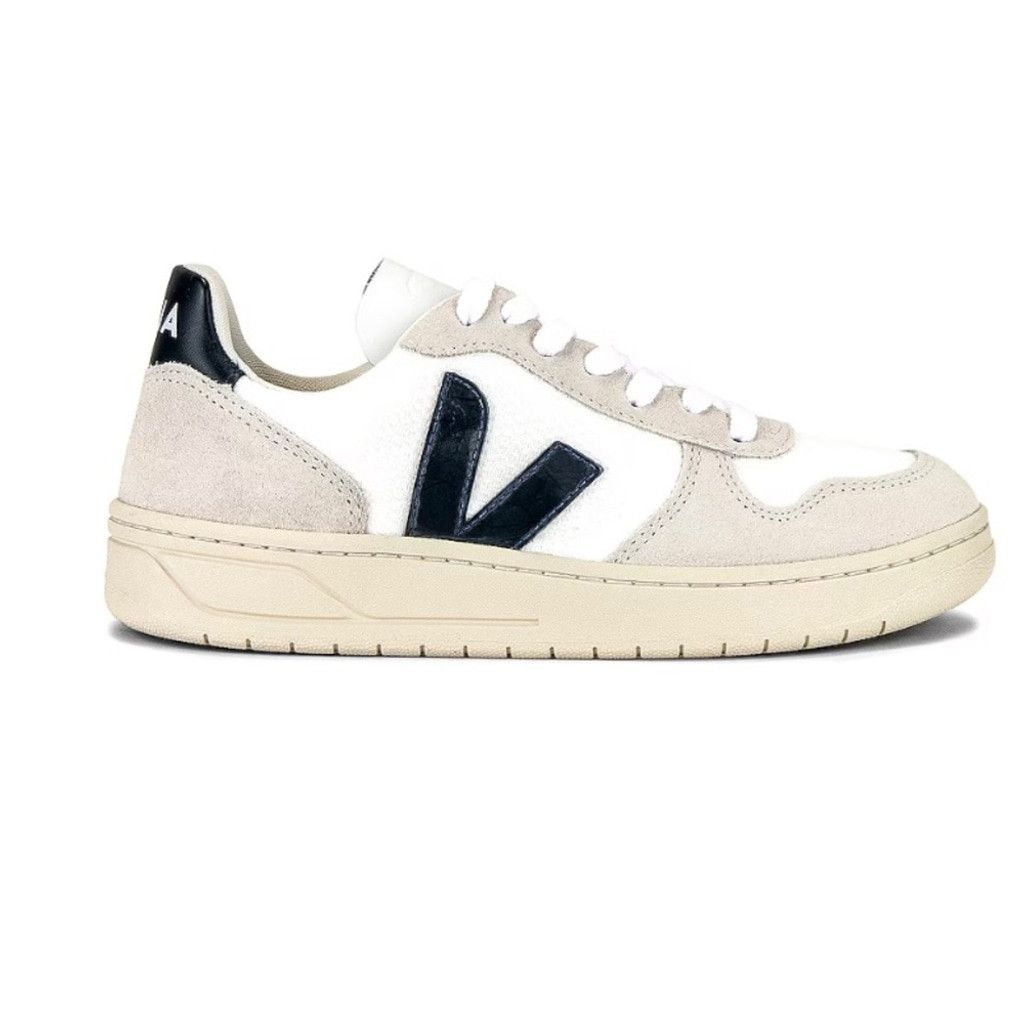 Veja Veja V-10 Sneaker in White & Nautico, Size: EU 38 Size US 8 / IT 38 - 2 Thumbnail