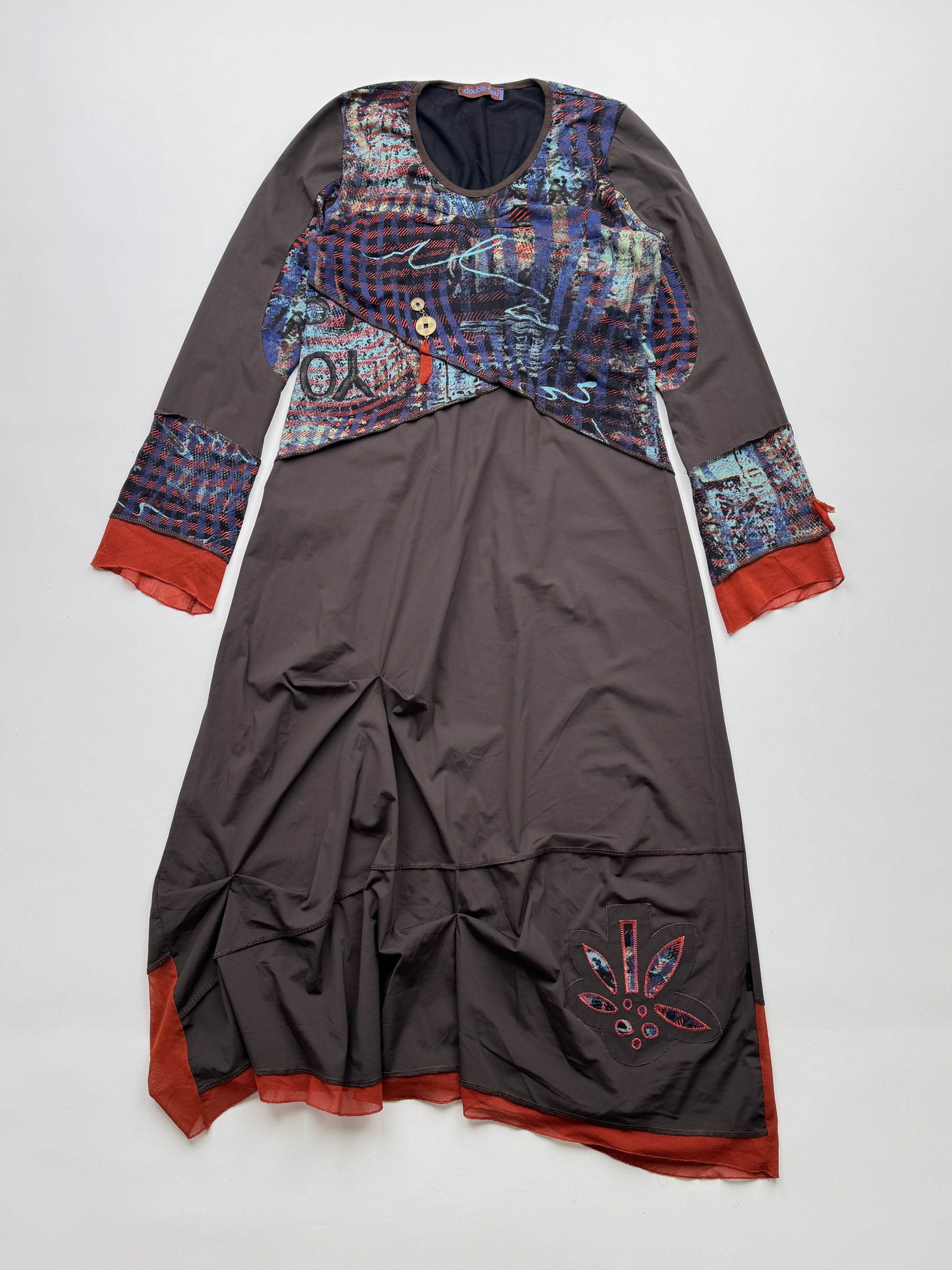 Vintage Vintage Dress With Long Sleeve B239(V500)E2 Size S / US 4 / IT 40 - 1 Thumbnail