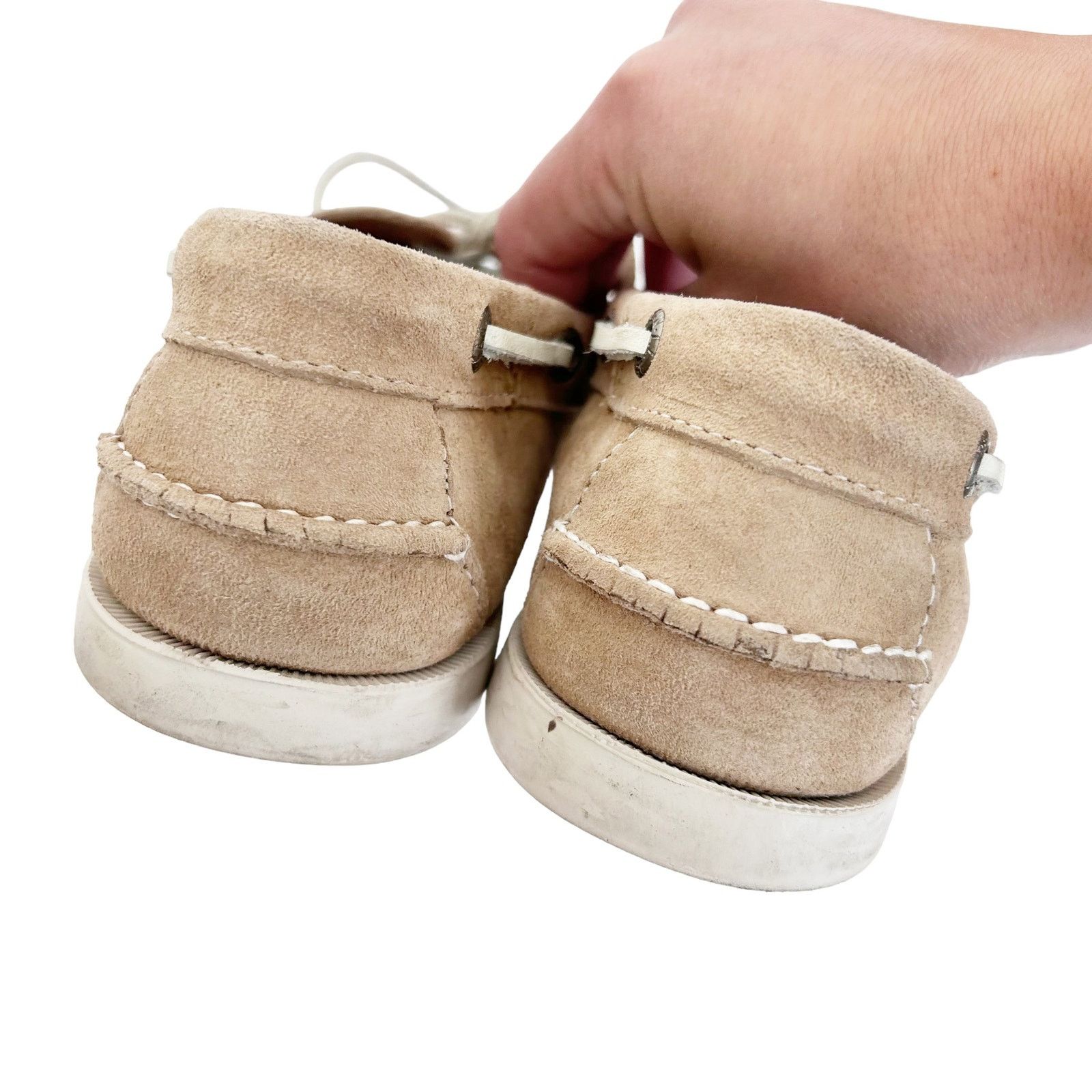 L.L. Bean LL Bean Tan Leather Loafers Moccasins Sz 8.5 Size US 8.5 / IT 38.5 - 4 Thumbnail