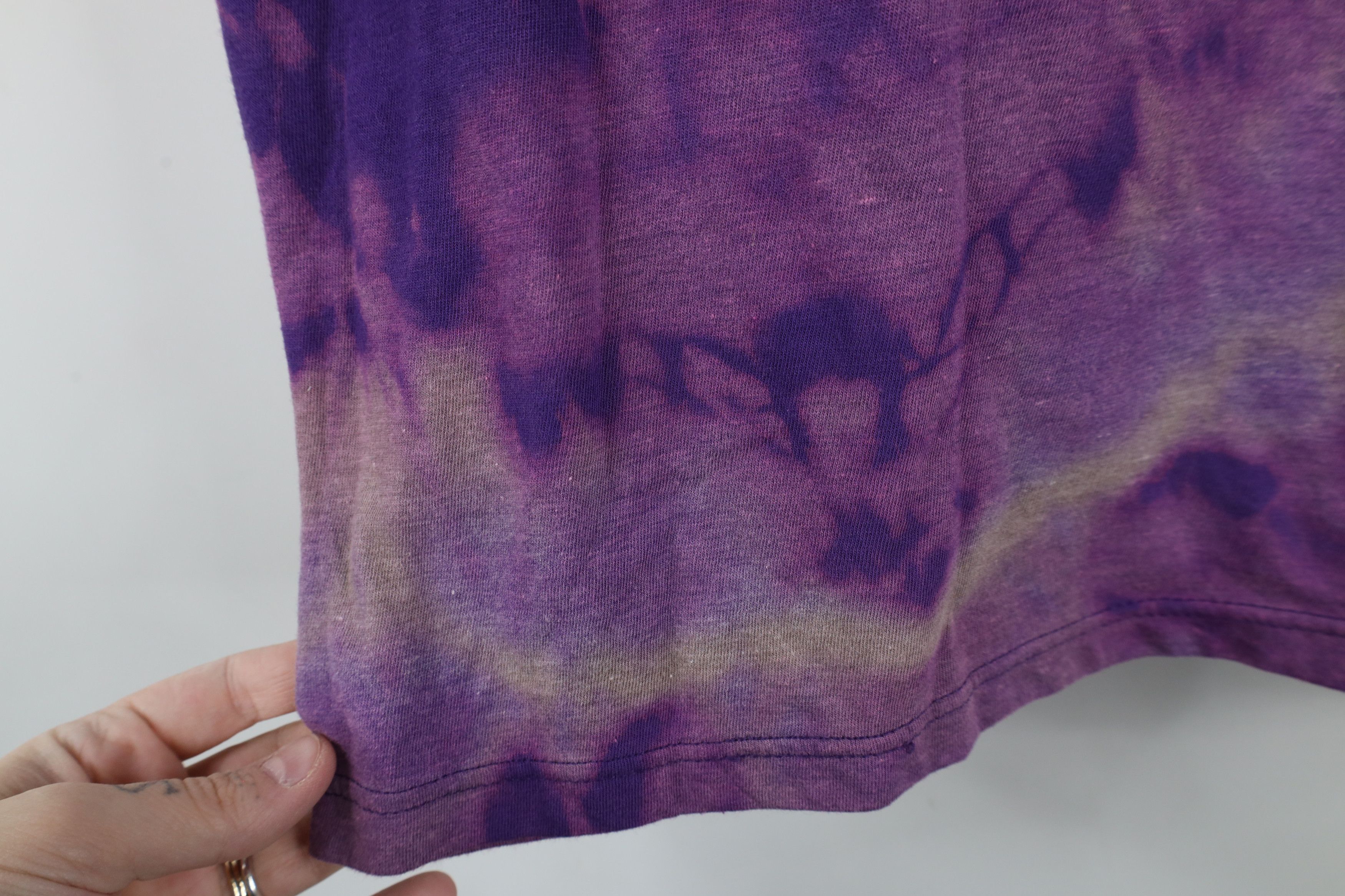 Vintage Streetwear Las Vegas Acid Wash Short Sleeve T-Shirt Purple Size S / US 4 / IT 40 - 9 Thumbnail