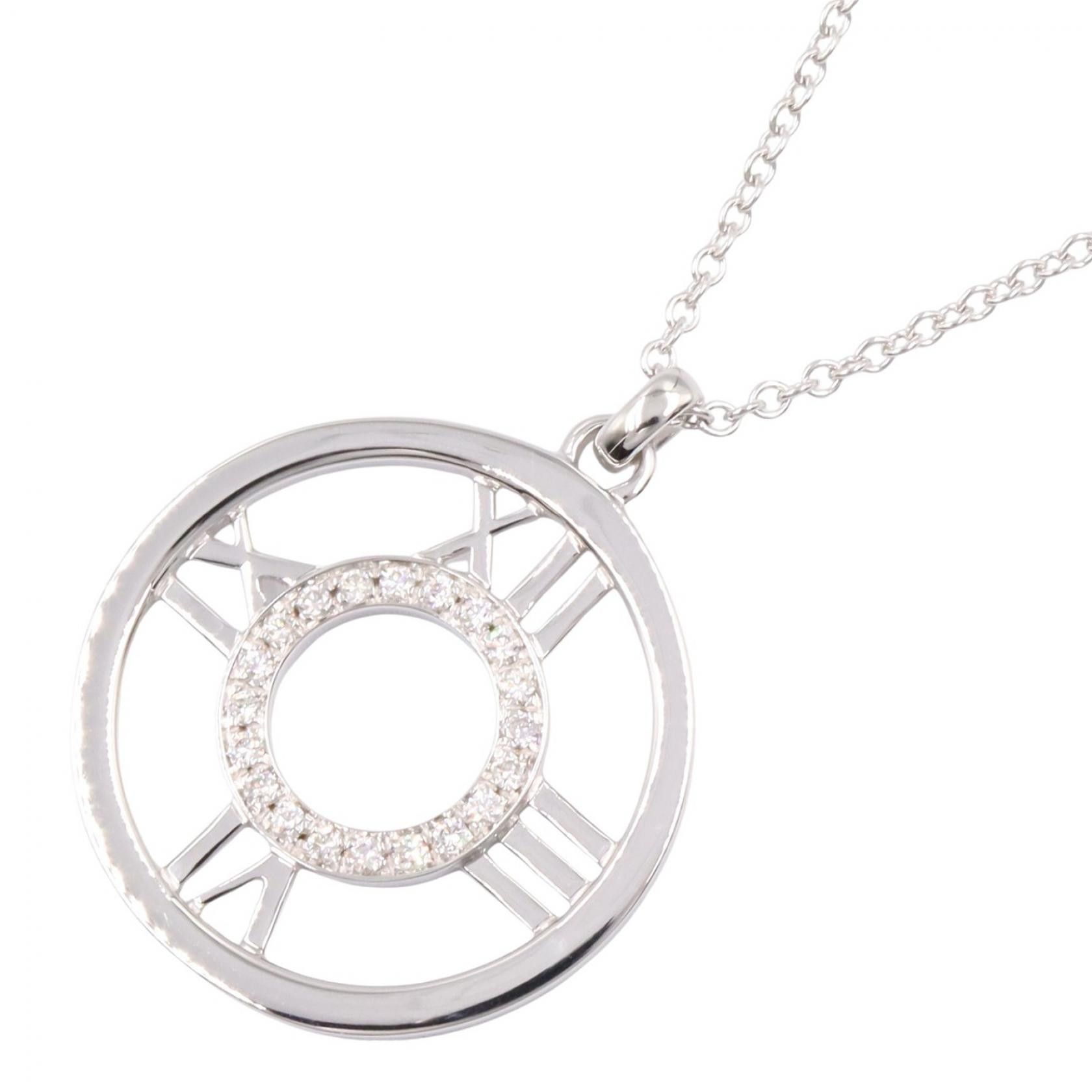 Tiffany & Co. Tiffany & Co. Tiffany & Co. Atlas Au750 Diamond Necklace Precious Metal Necklace DUTY FREE for USA Size ONE SIZE - 1 Thumbnail