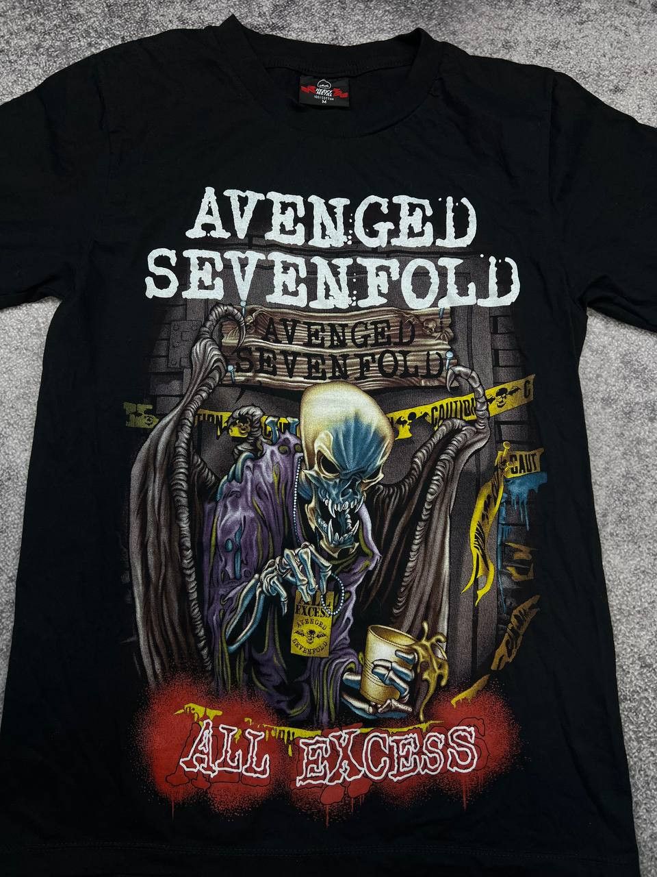 Band Tees Vintage Avenged Sevenfold Fold Heavy Metal T-Shirt Size US M / EU 48-50 / 2 - 2 Thumbnail