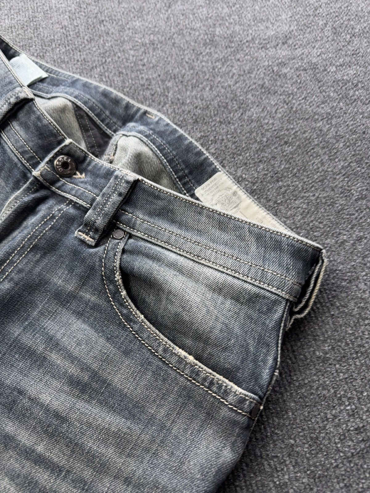 Diesel Luxury 00s Diesel Thavar Slim Skinny Washed Blue Jeans W30 Size US 30 / EU 46 - 8 Thumbnail