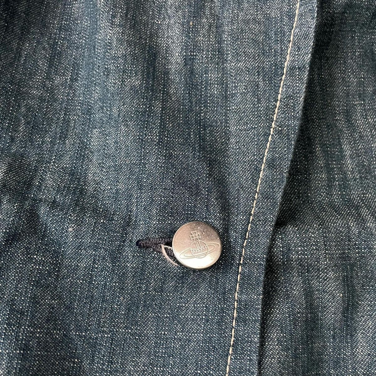 Designer × Vivienne Westwood 2003 Vivienne Westwood Denim Blazer Size S / US 4 / IT 40 - 8 Thumbnail