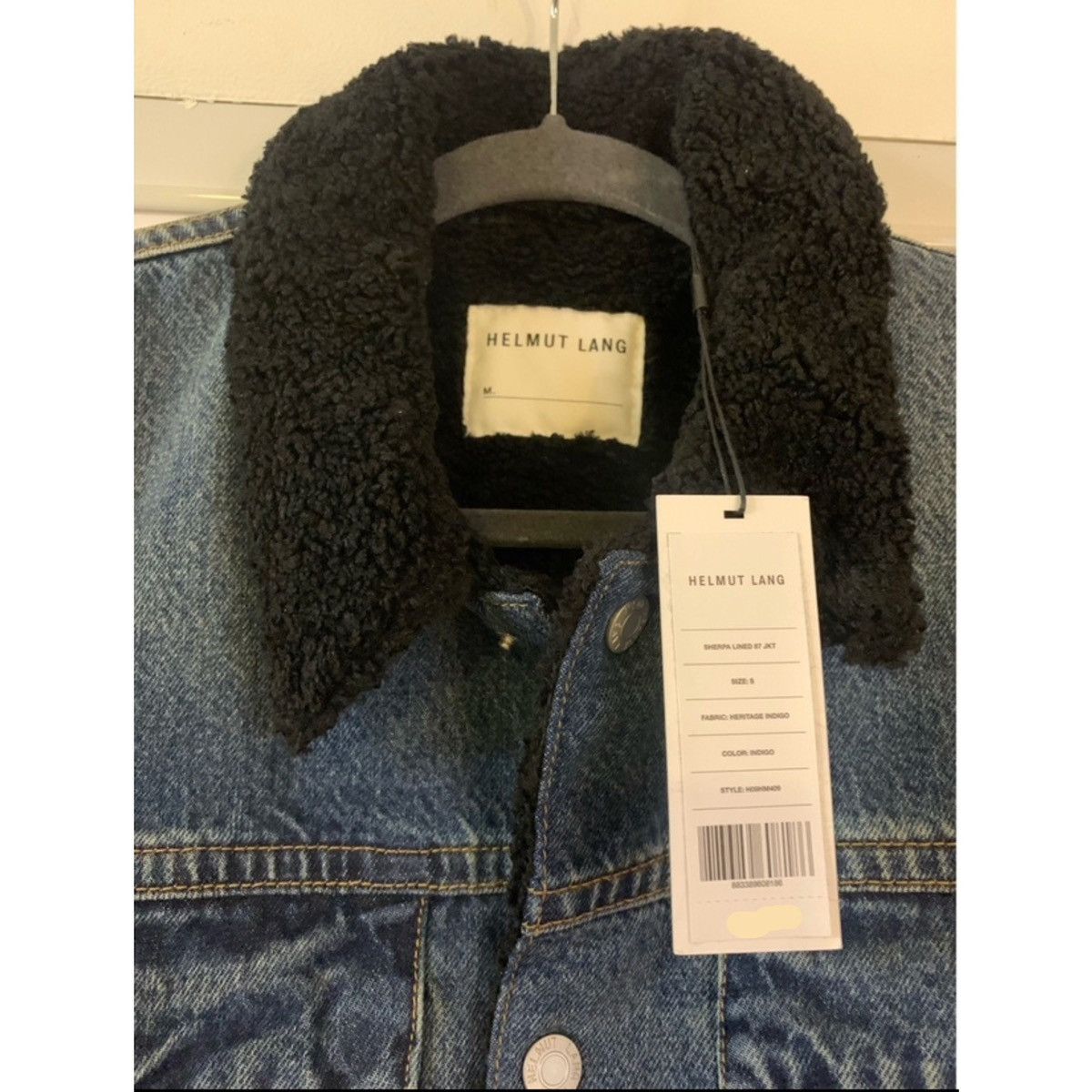 Helmut Lang HELMUT LANG CROPPED SHERPA FLEECE DENIM JACKET Size US S / EU 44-46 / 1 - 13 Thumbnail