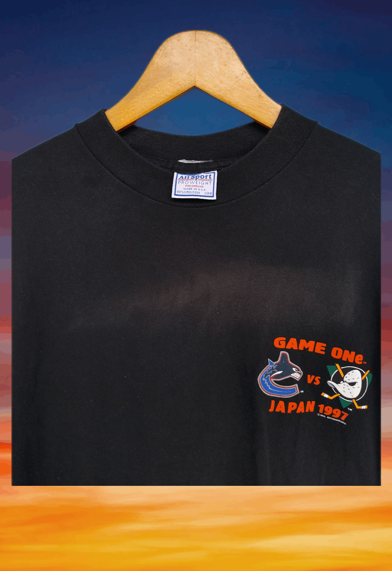 NHL × Vintage Streetwear Vintage GAME ONE NHL JAPAN 1997 Longsleeve Shirt Size US L / EU 52-54 / 3 - 5 Thumbnail