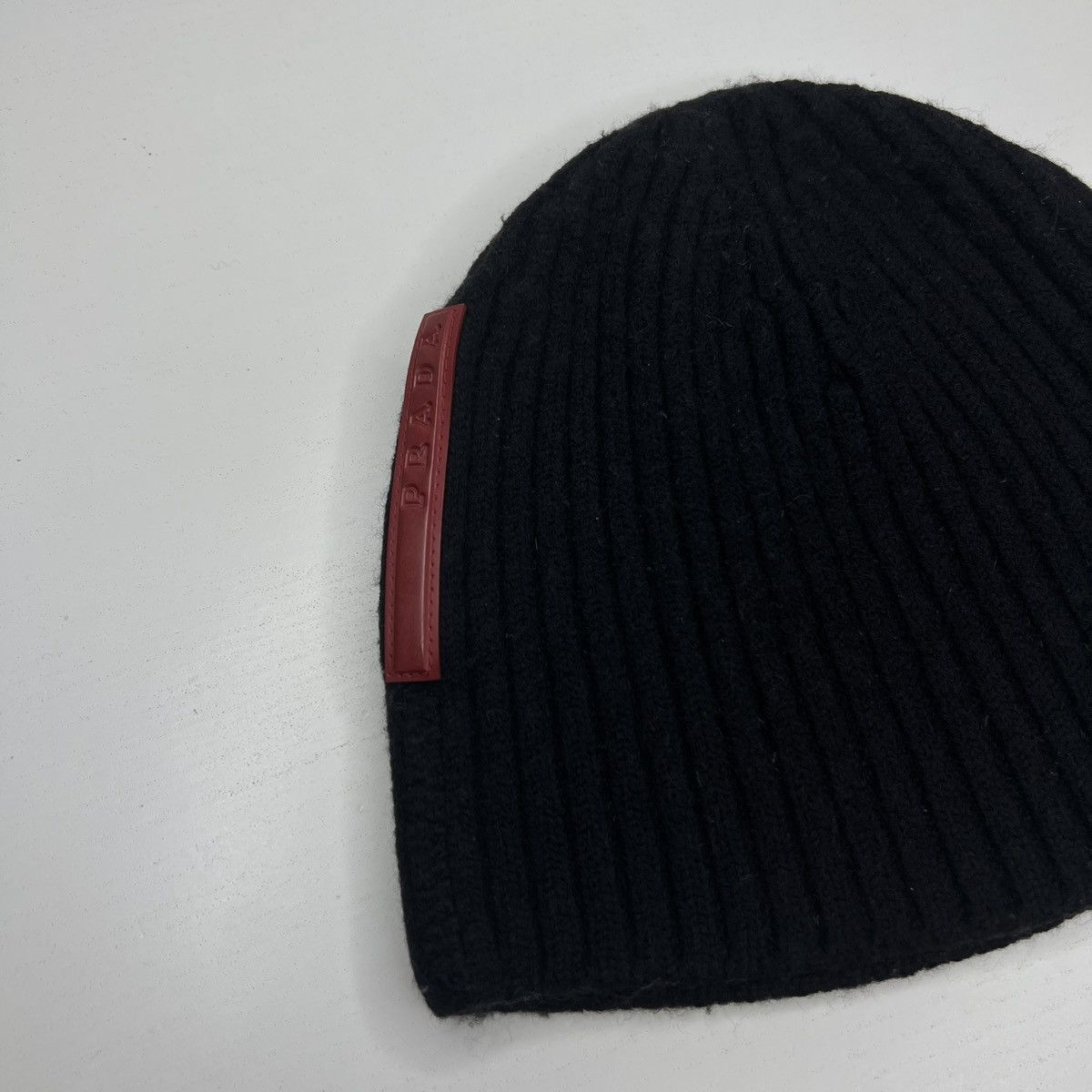 Prada Prada Milano Beanie Winter Hat Wool Logo Red Label Tag Size ONE SIZE - 3 Thumbnail