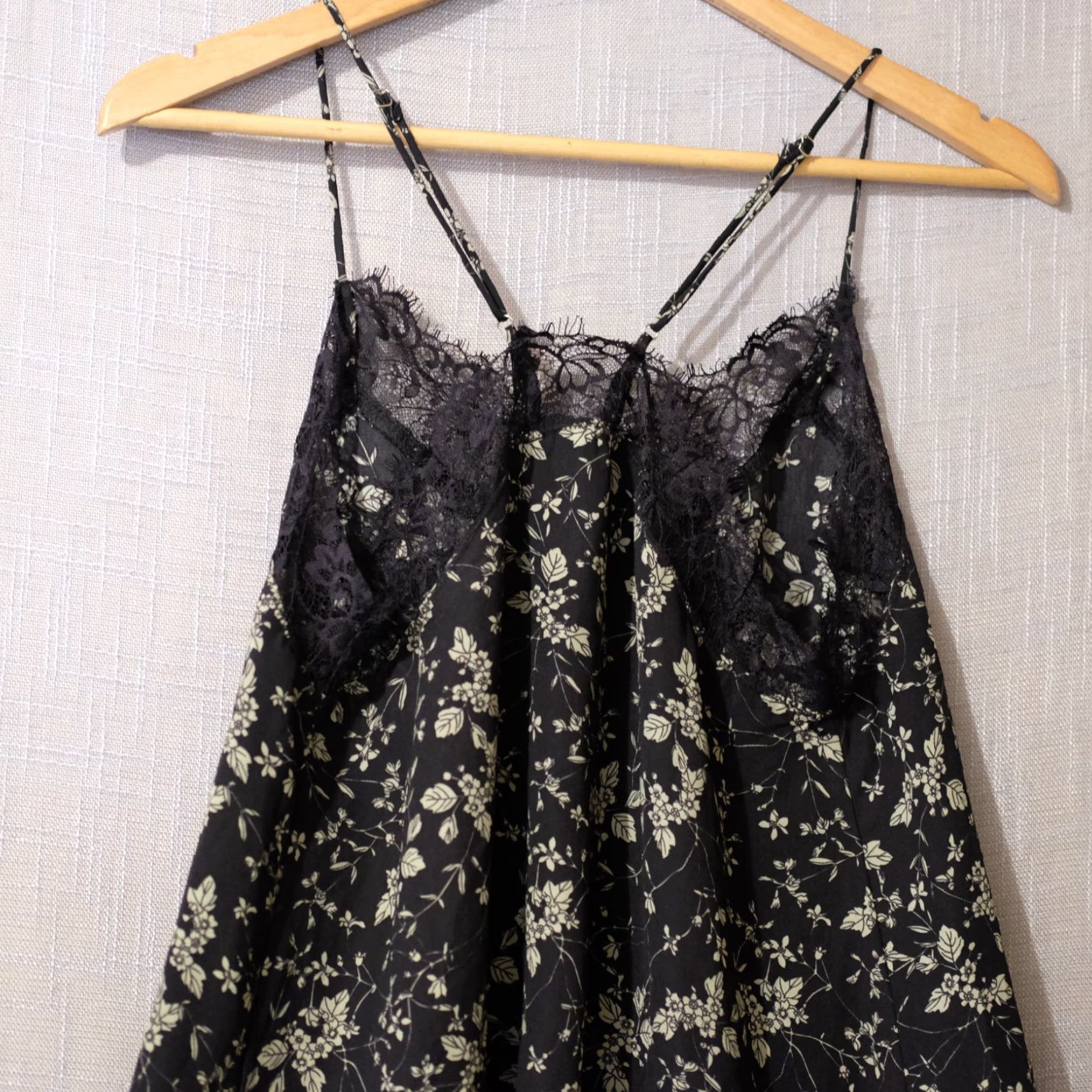 Vintage EUC Reset by Jane Lace trim Spaghetti Strap Cami Top Floral Women's M #H85-8 Size M / US 6-8 / IT 42-44 - 5 Thumbnail